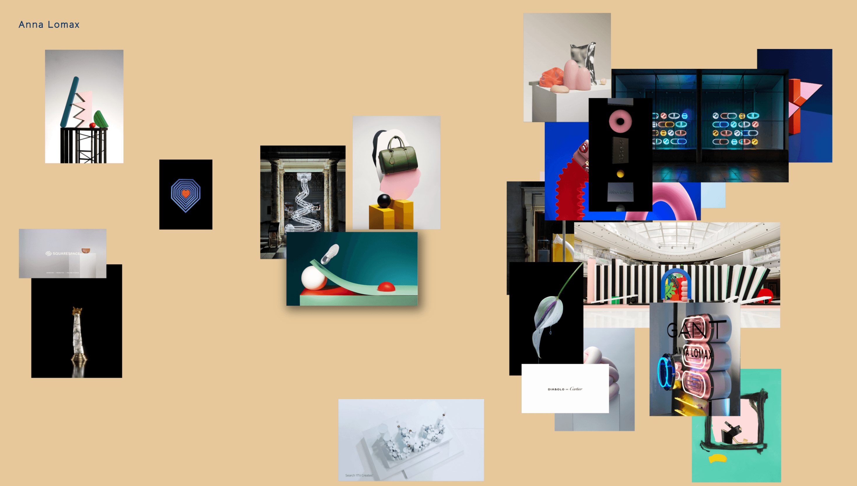 Anna Lomax — Art, Designer website design