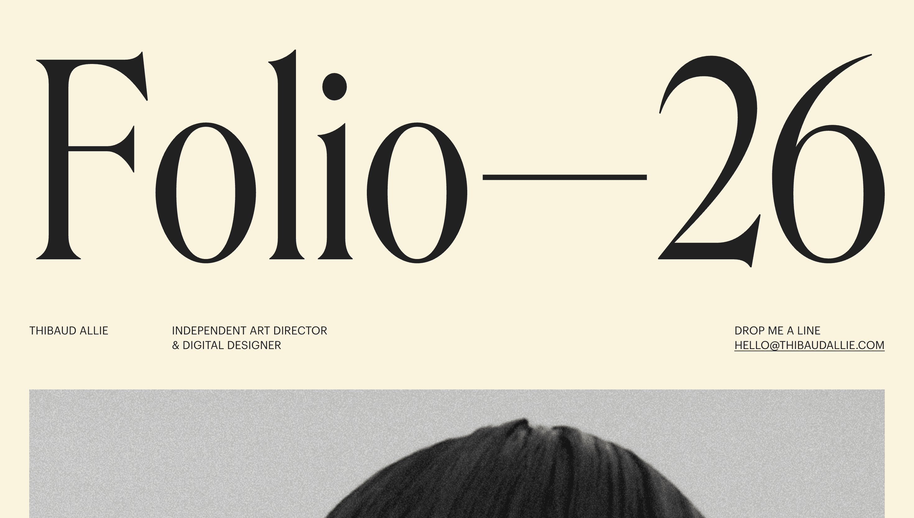 Thibaud Allie — Designer, Art website design