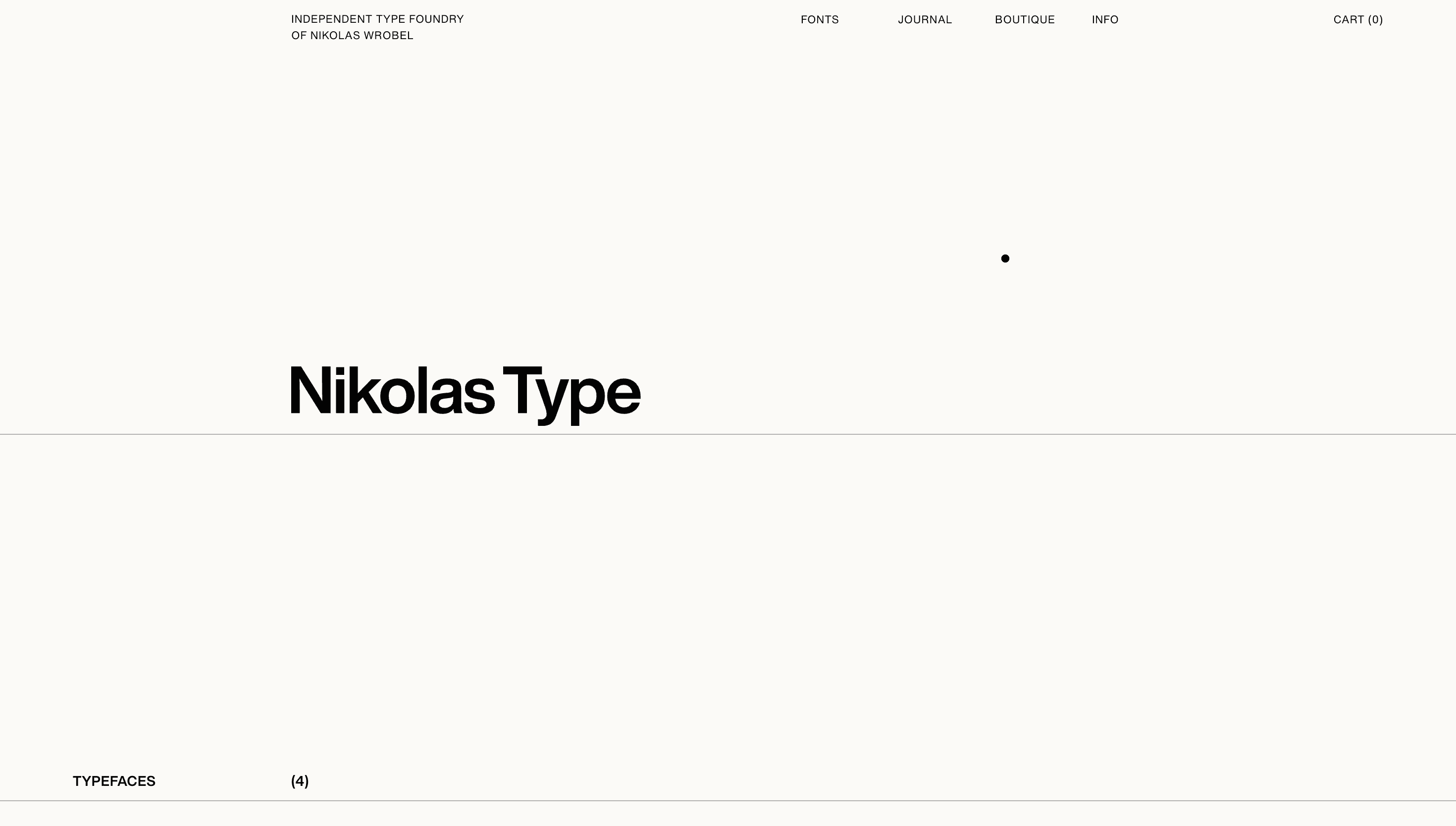 Nikolas Type — Fonts, Typography website design