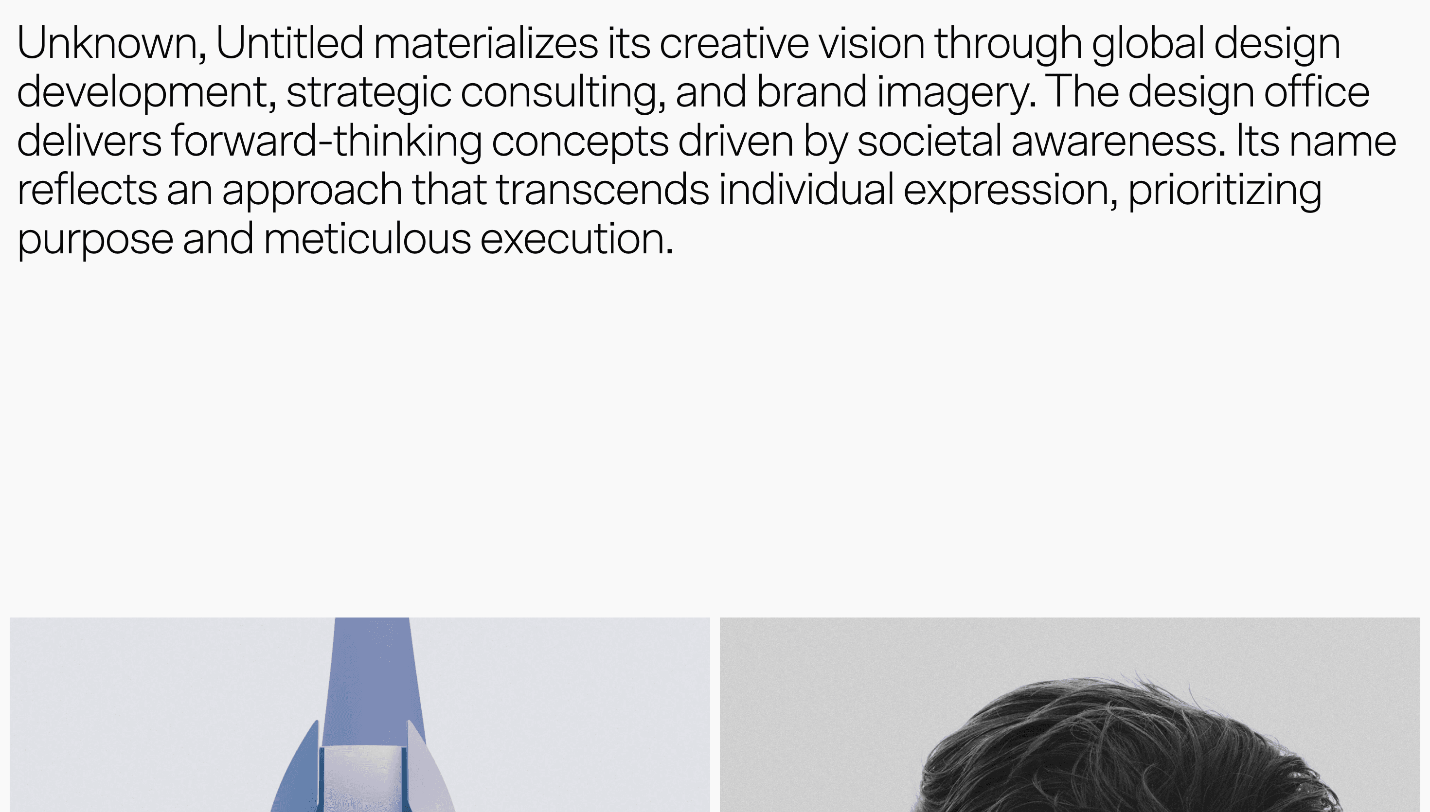 Unknown, Untitled — Interactive, Modern website design