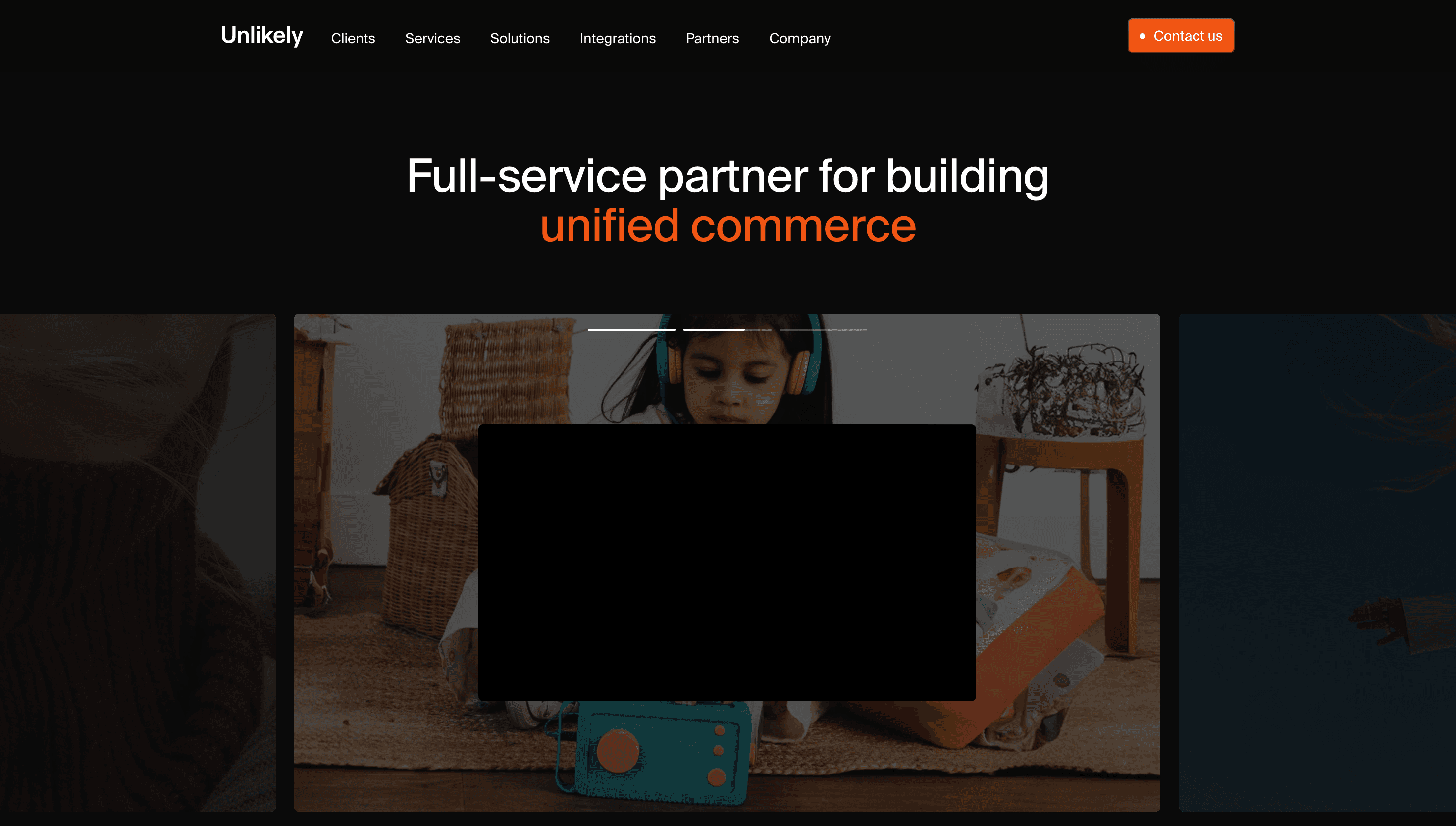 Unlikely — Agency, Tech website design