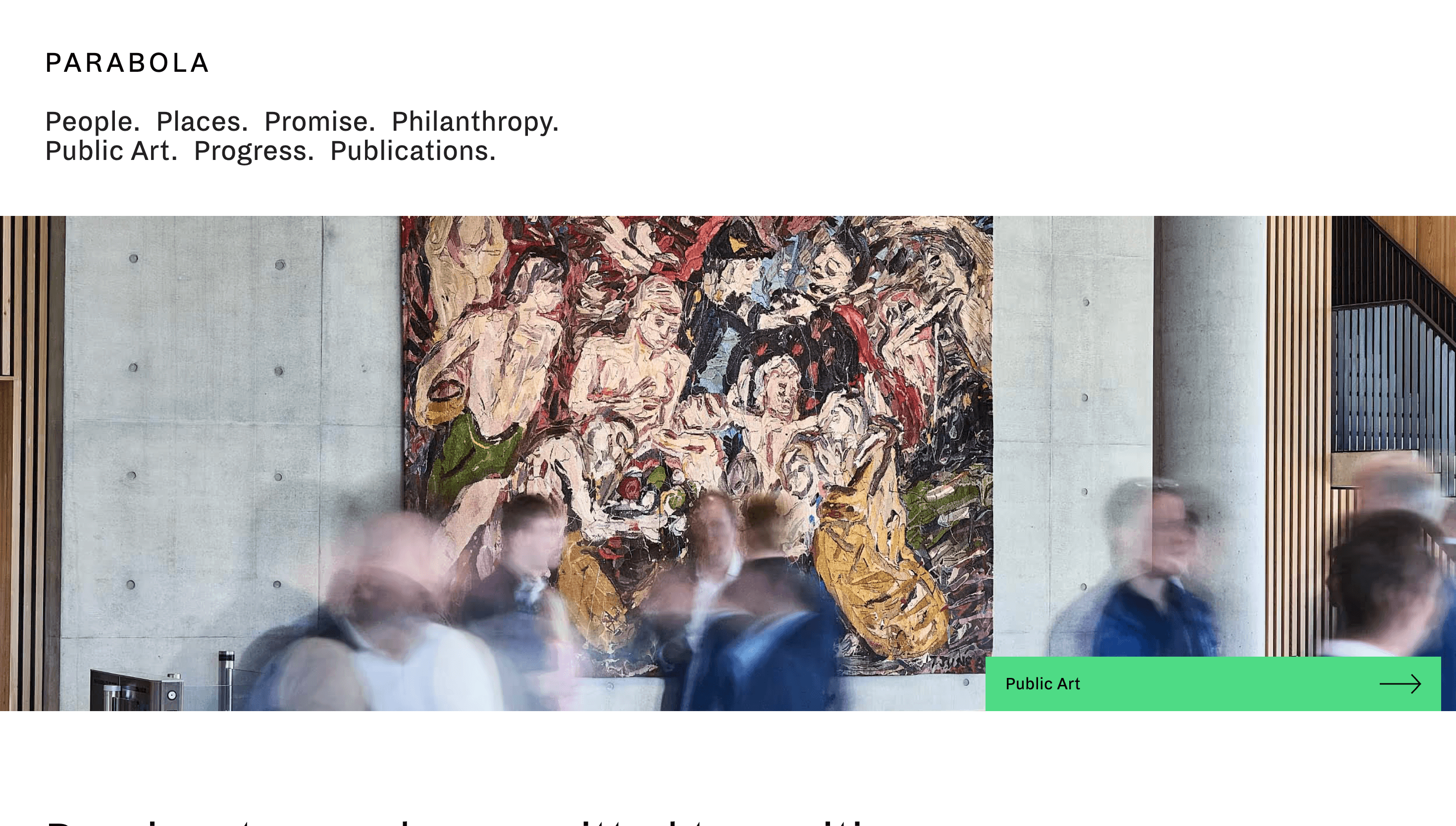 Parabola — Workflow, App website design