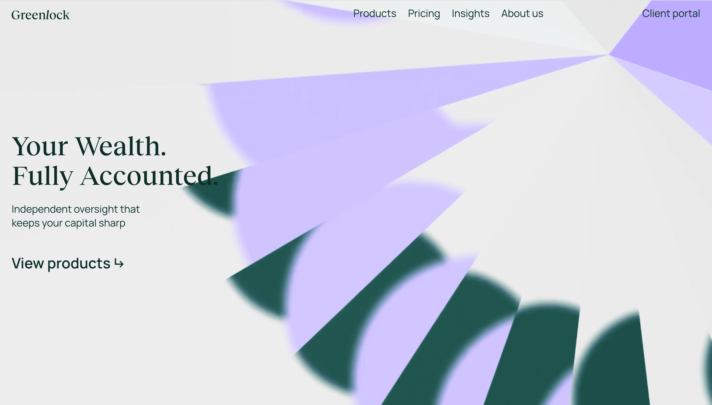 GreenLock — Finance, Corporate website design