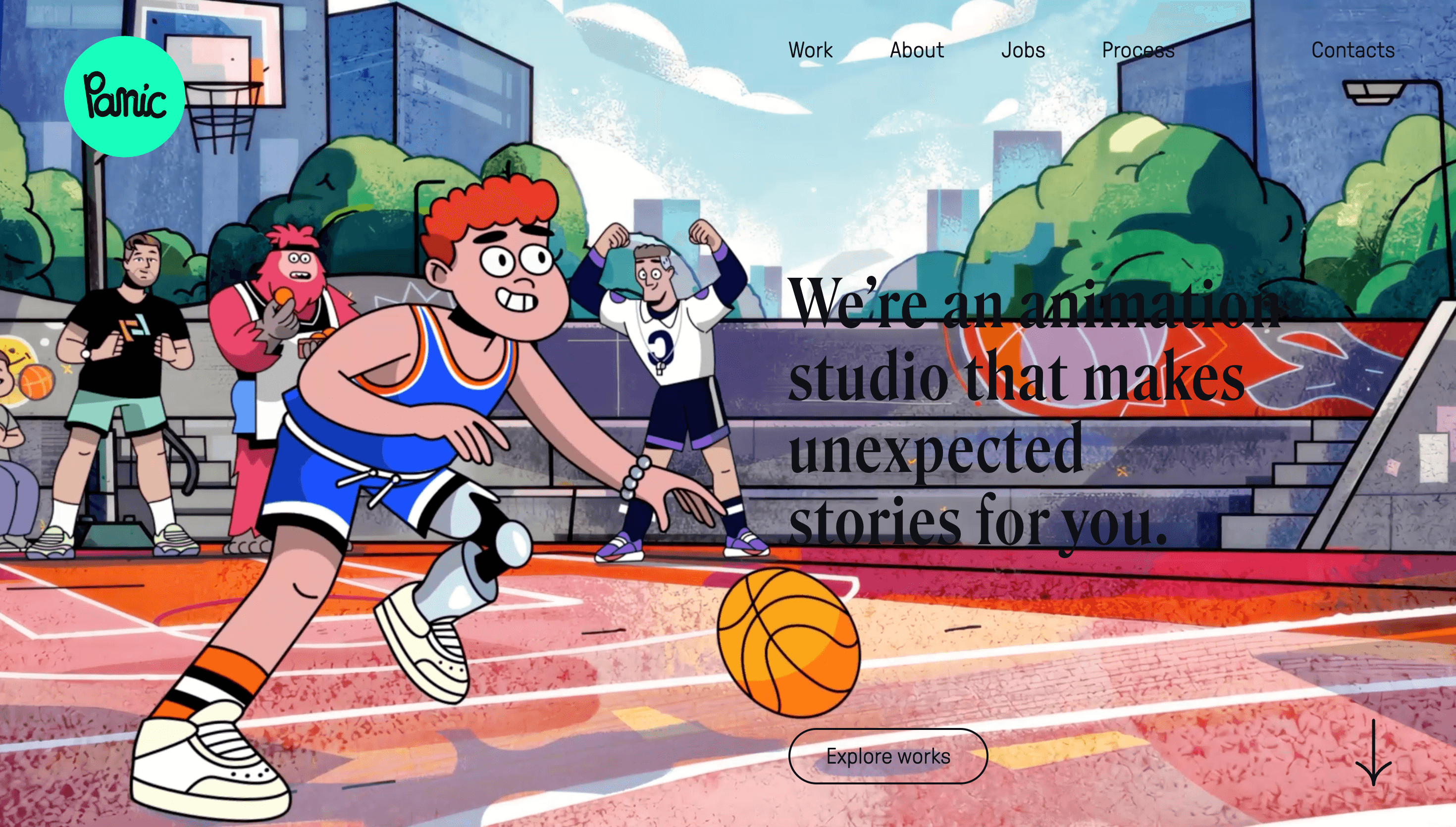 Panic — Animation, Motion website design