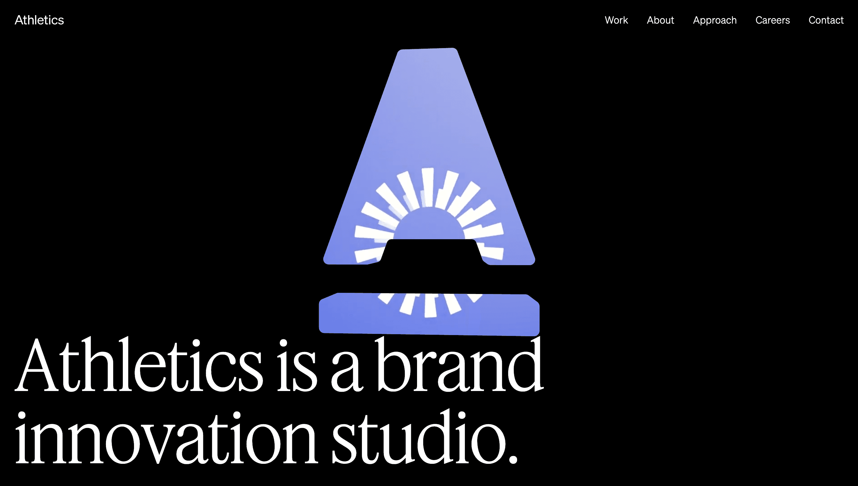 Athletics — Agency, Studio website design