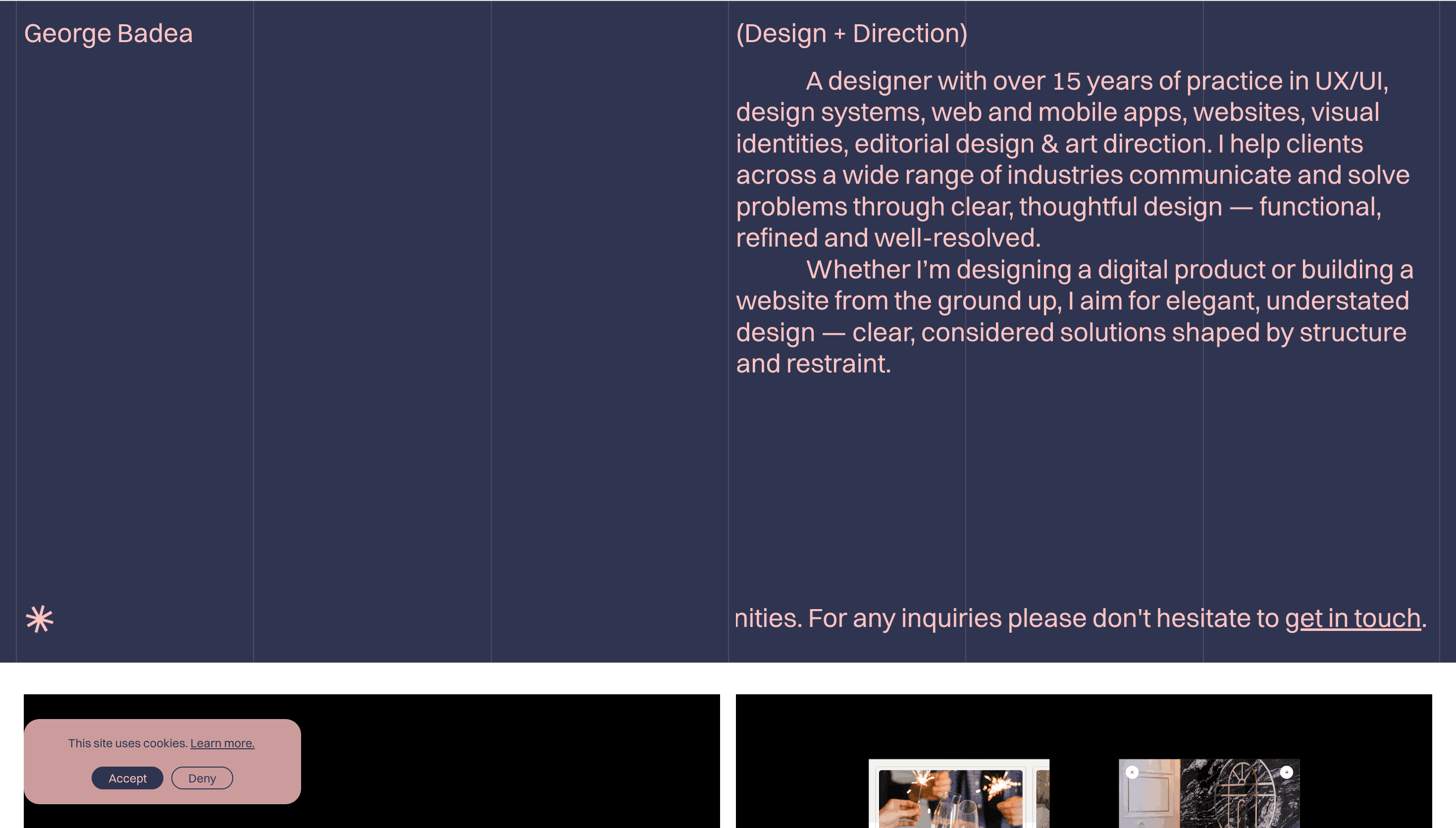 George Badea — Portfolio, Designer website design