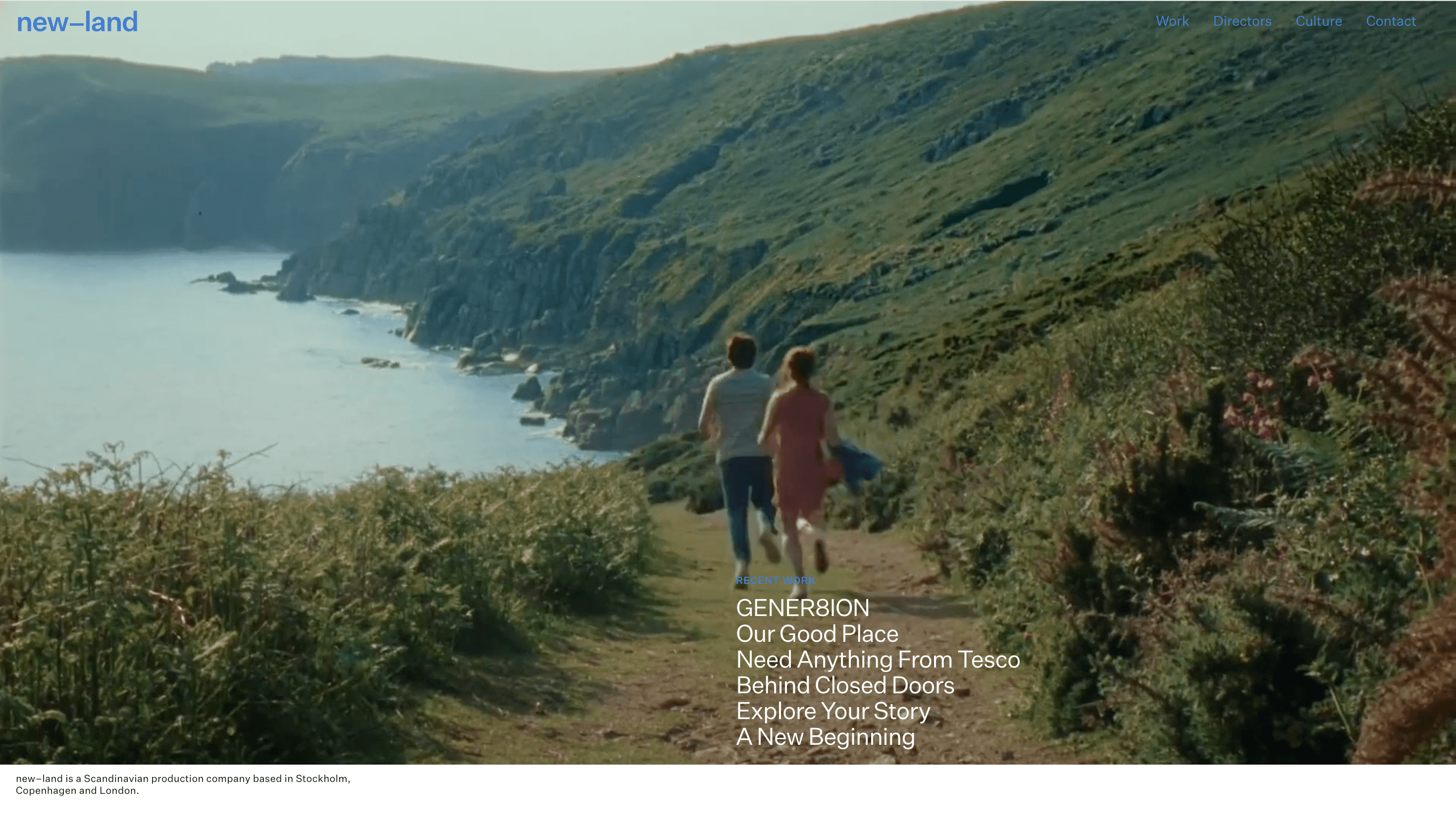 new—land — Agency, Studio website design