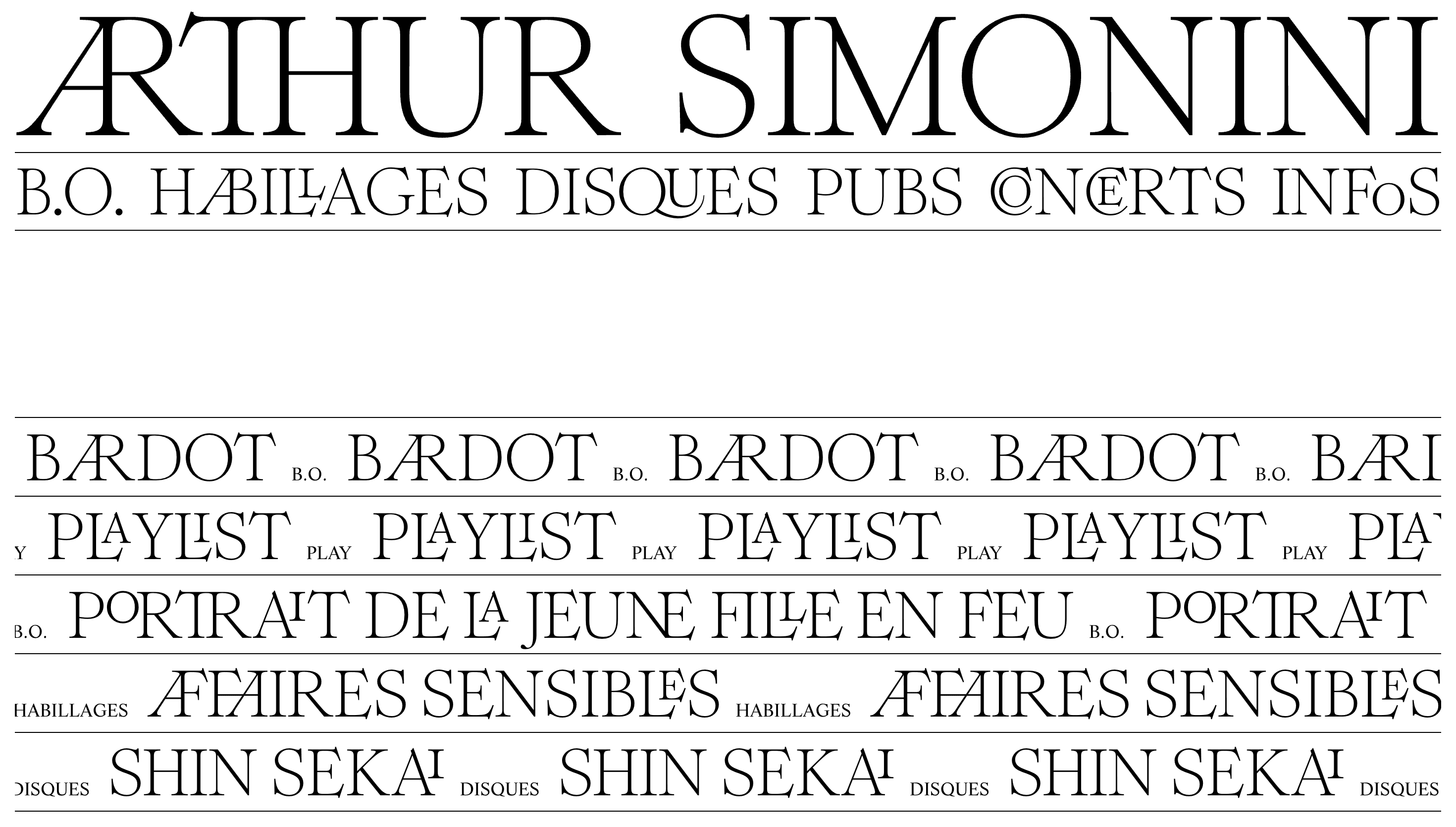 Arthur Simonini — Music, Designer website design