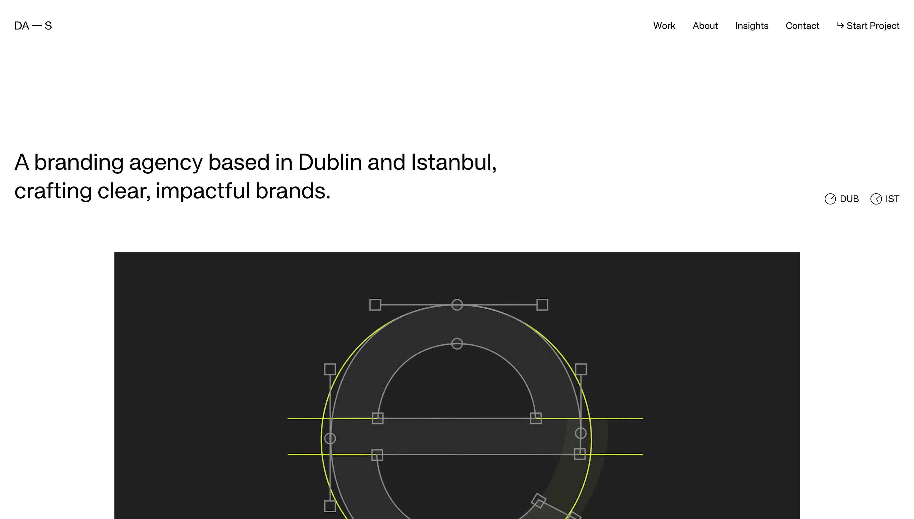 DA-S — Agency, Studio website design