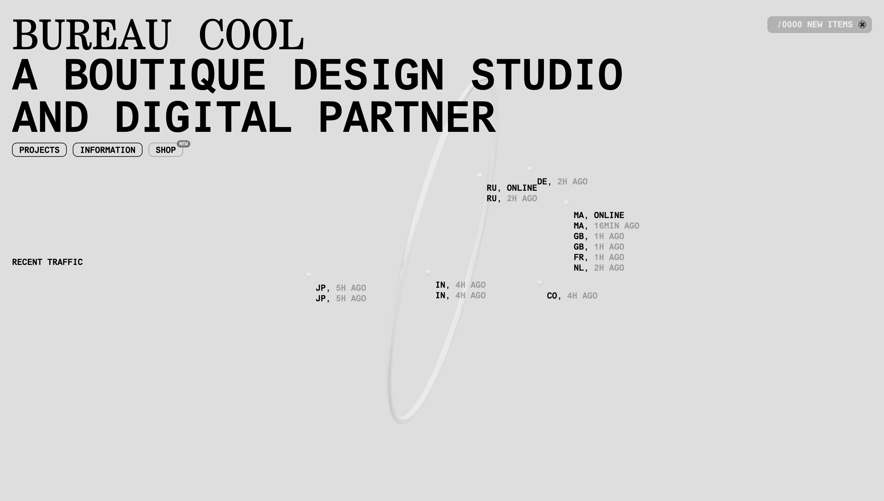Bureau Cool — Studio, Branding website design