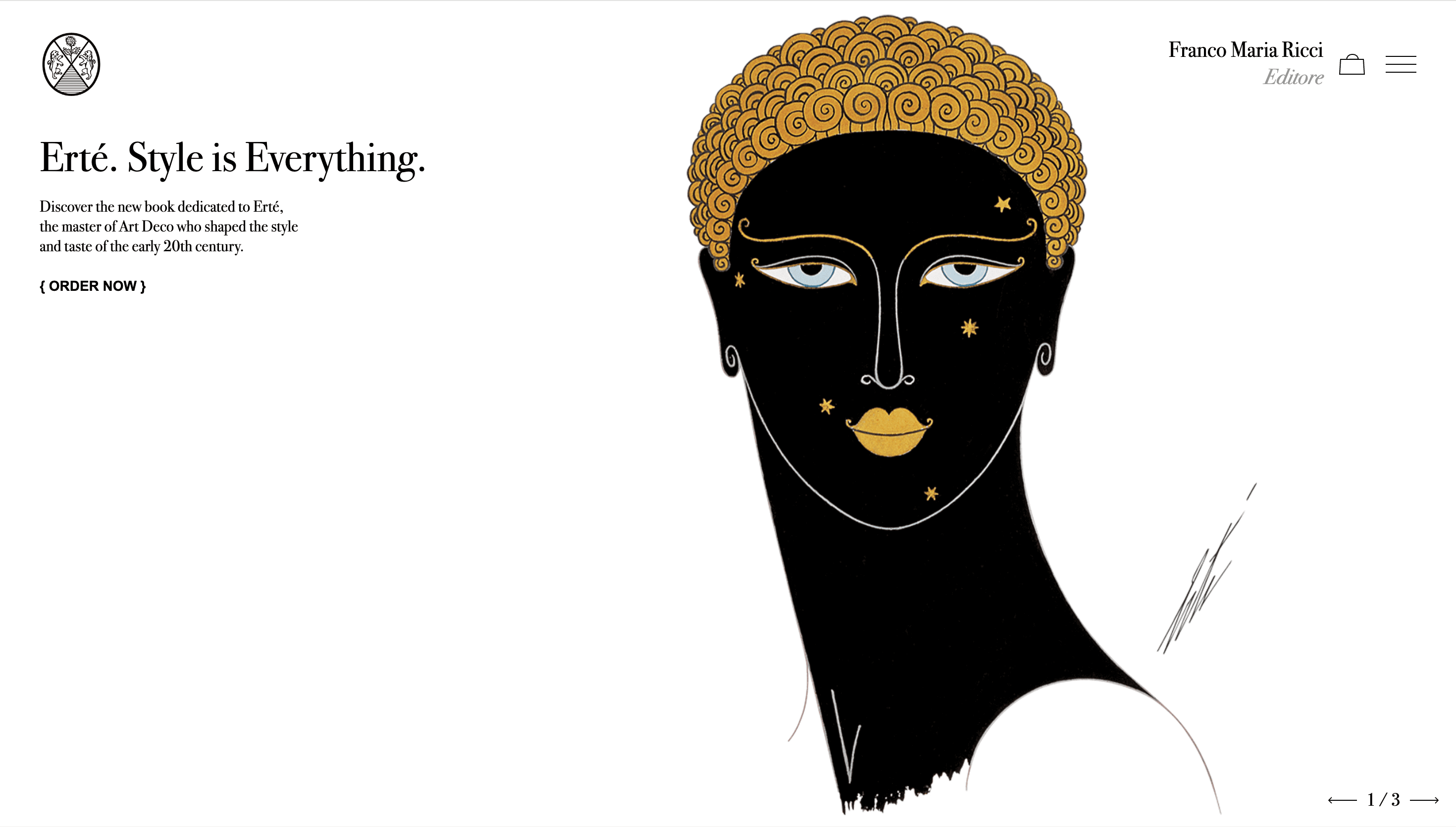 Franco Maria Ricci — Art, Culture website design