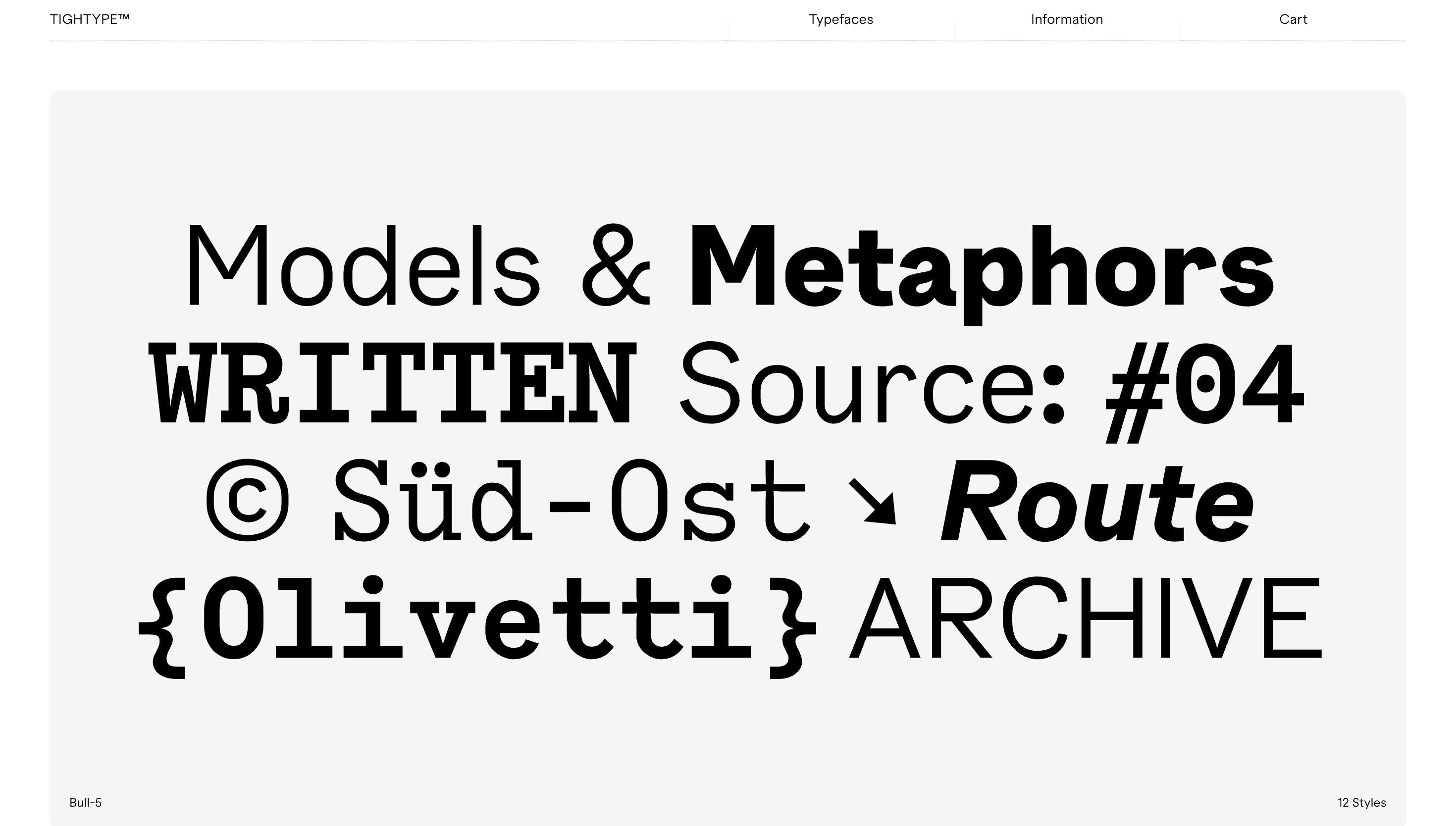 TIGHTYPE — Fonts, Typography website design