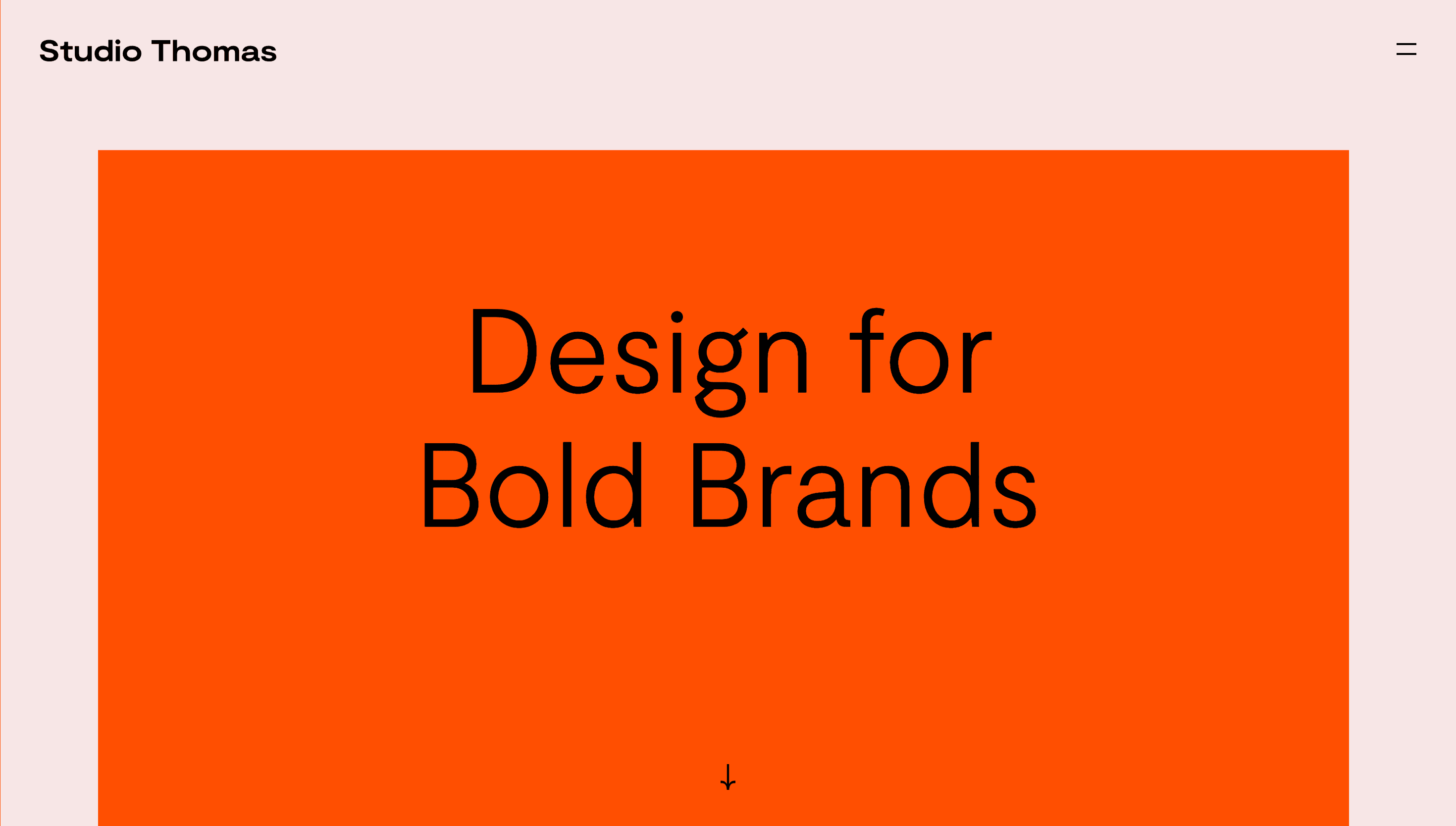 Studio Thomas — Agency, Branding website design