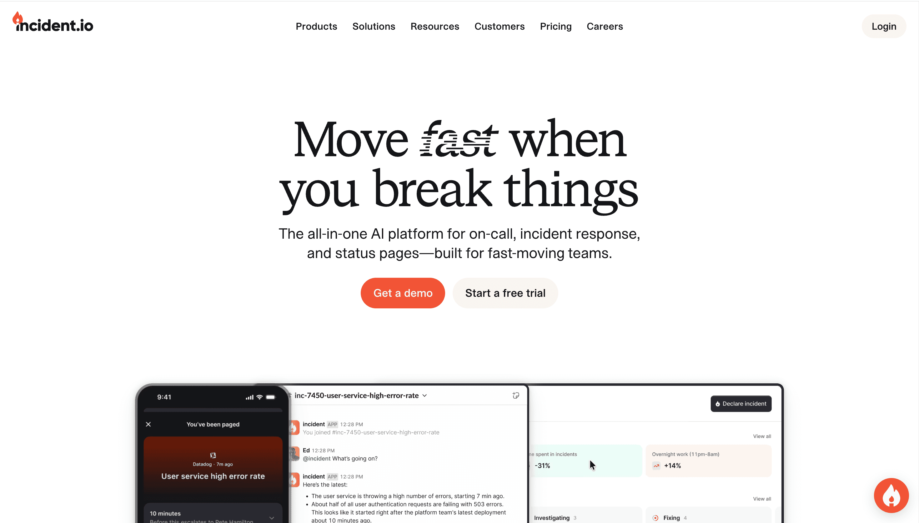 incident.io — Incidents, Simplified — SaaS, Dev website design