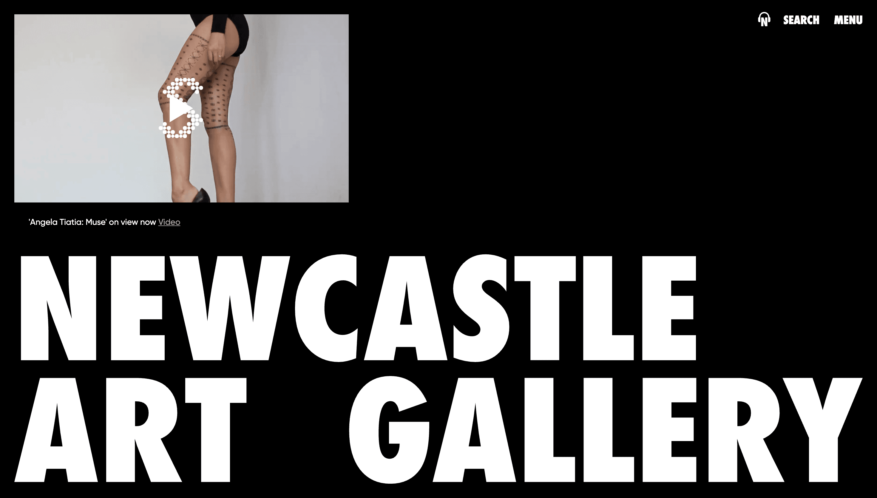 Newcastle Art Gallery — Art, Culture website design