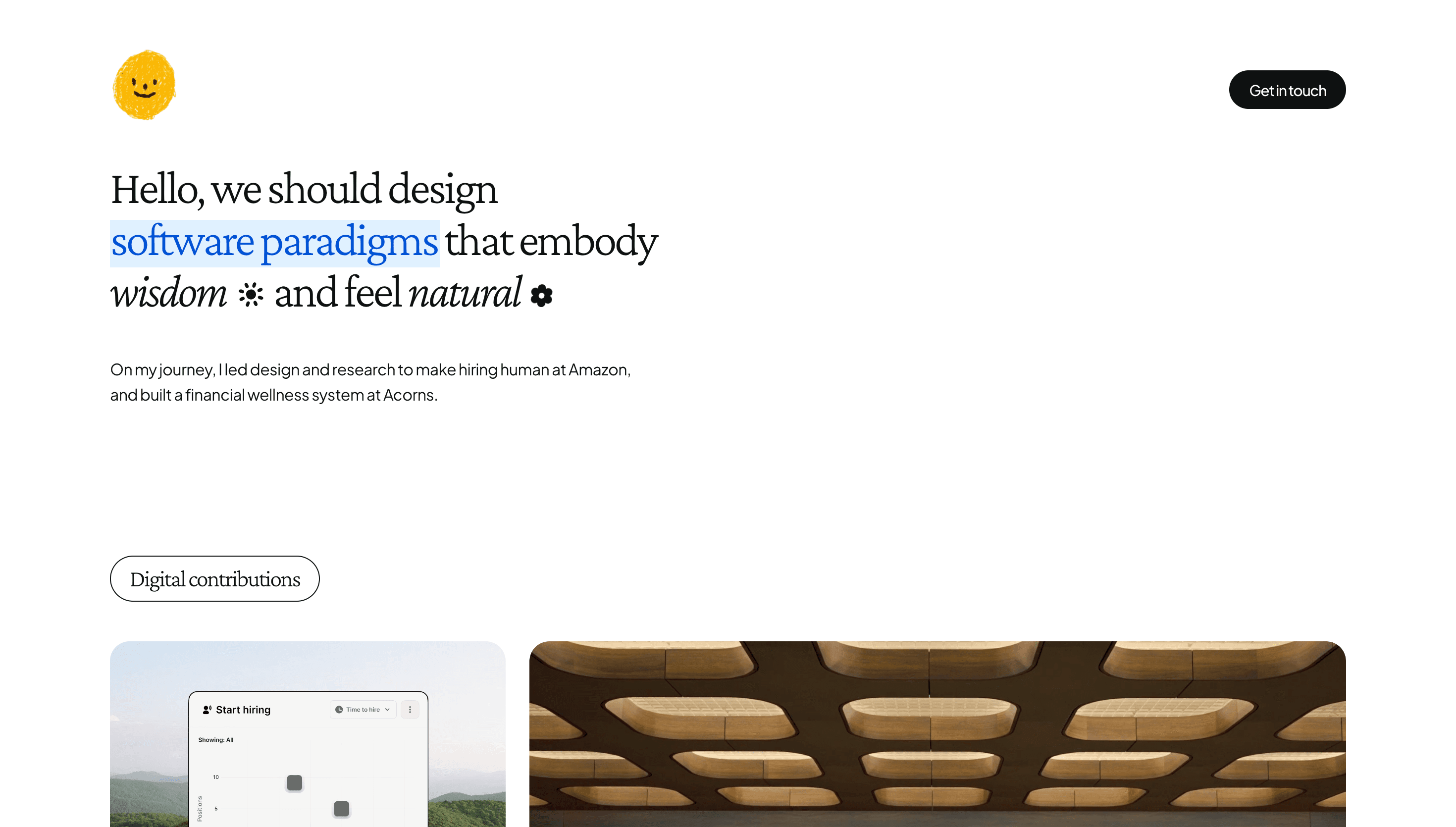 Bradley Ziffer — Personal, Portfolio website design