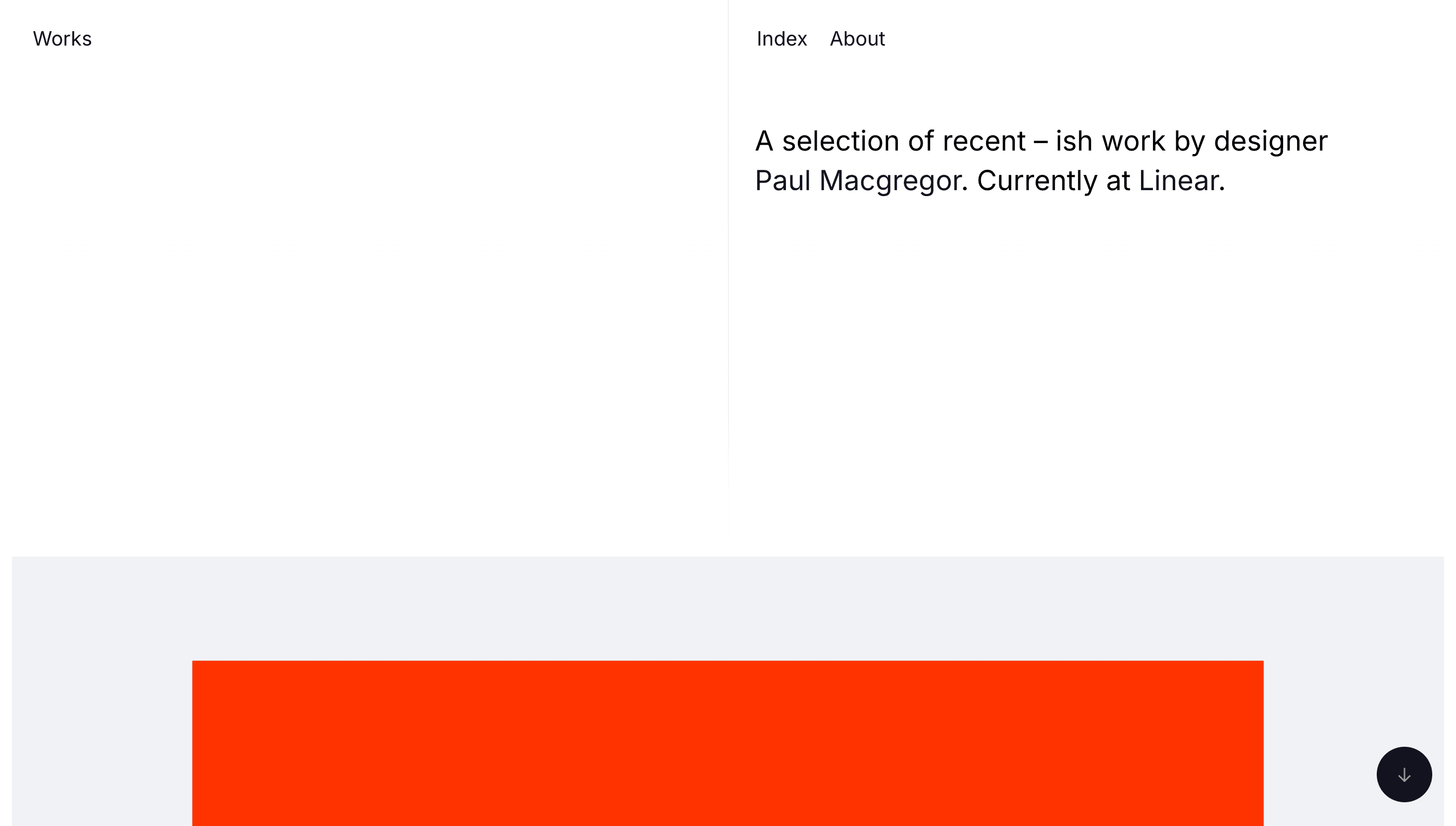 Paul Macgregor — Designer, Portfolio website design