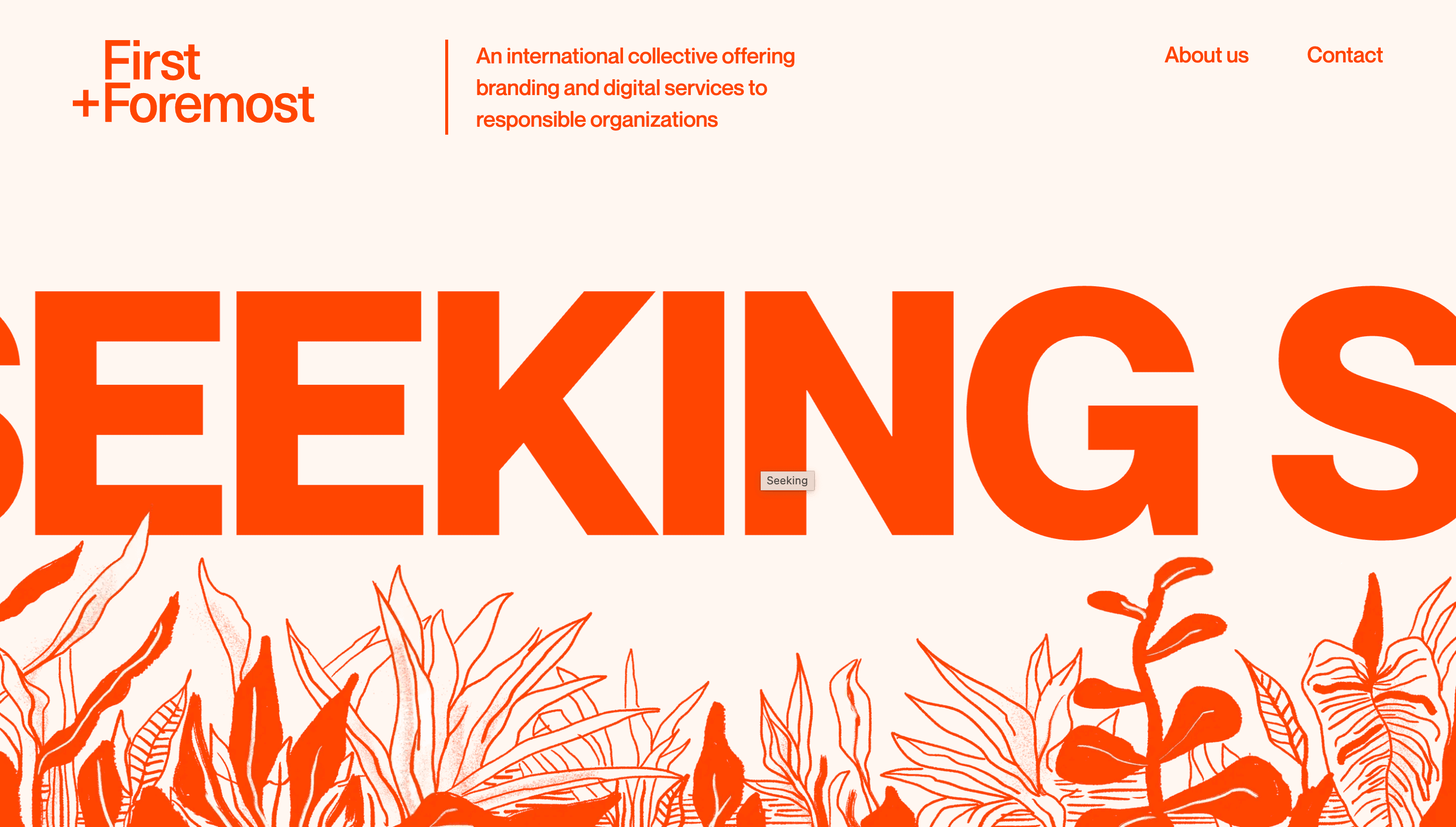 First and Foremost — Branding, Agency website design