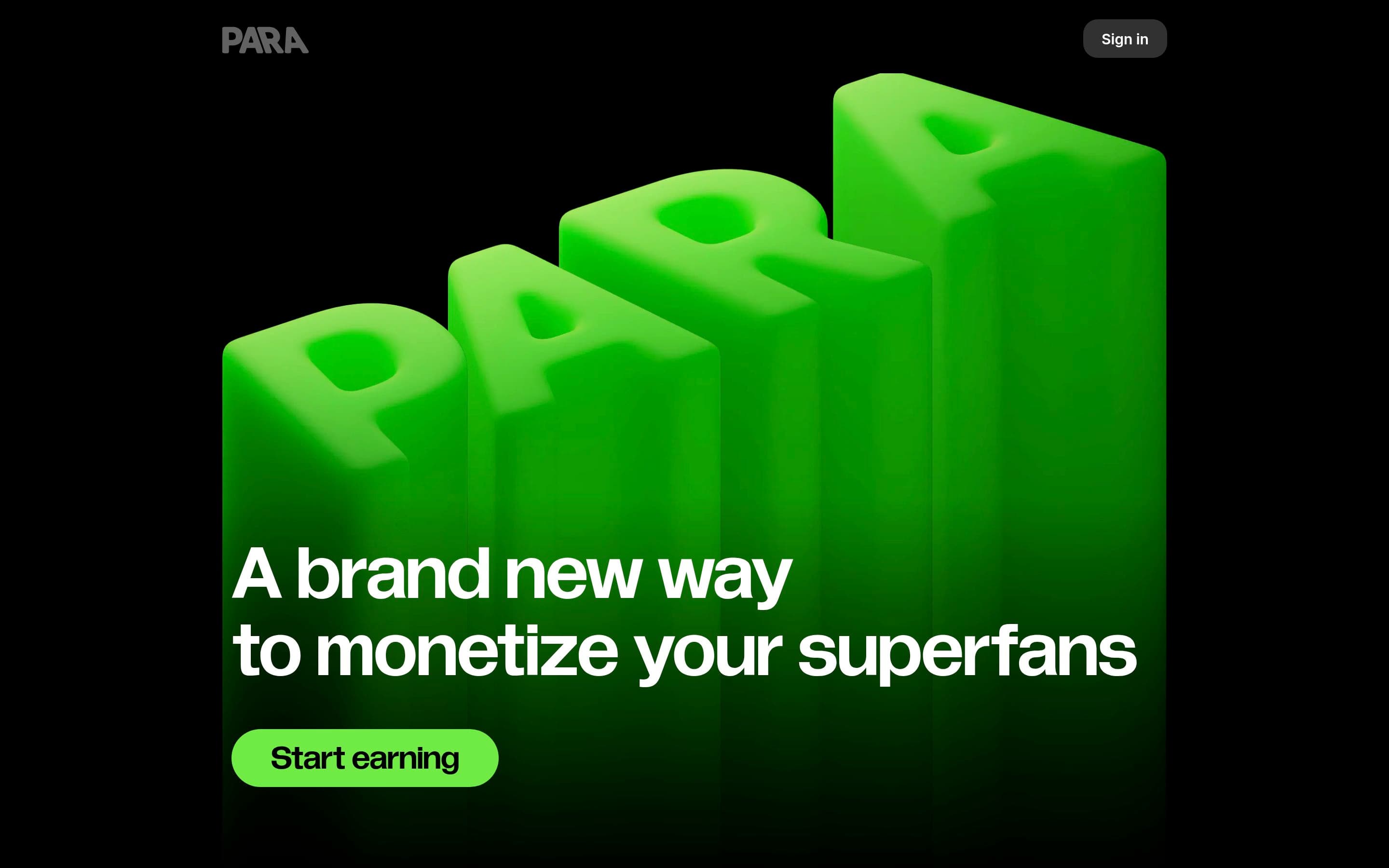 Para — Community, Tech website design