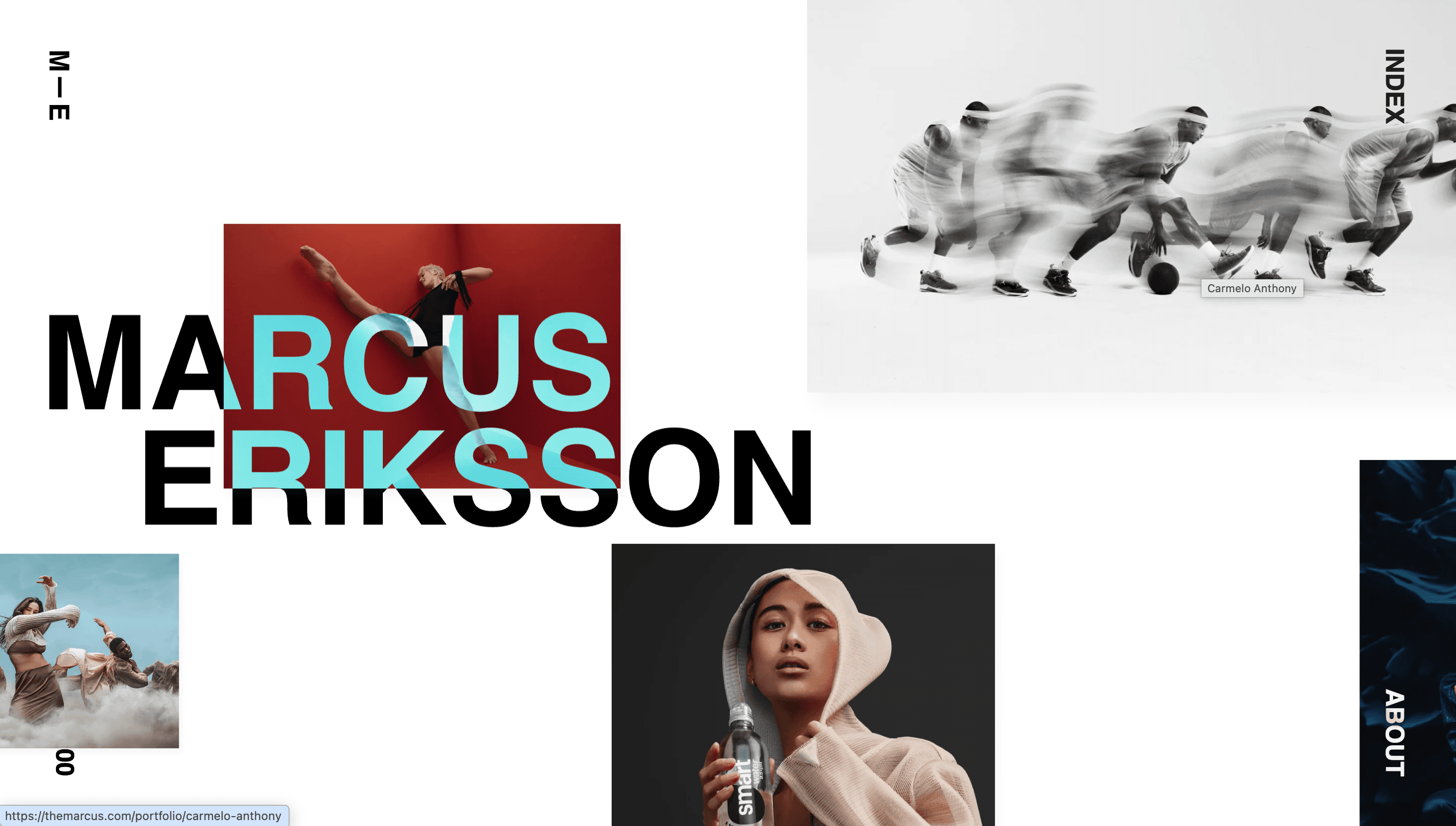 Marcus Eriksson — Designer, Portfolio website design