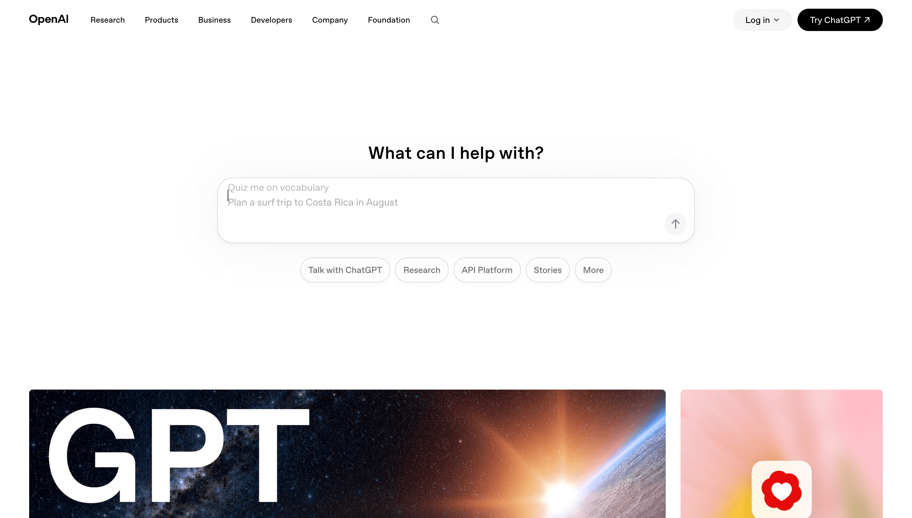 OpenAI — Tech, Clean website design
