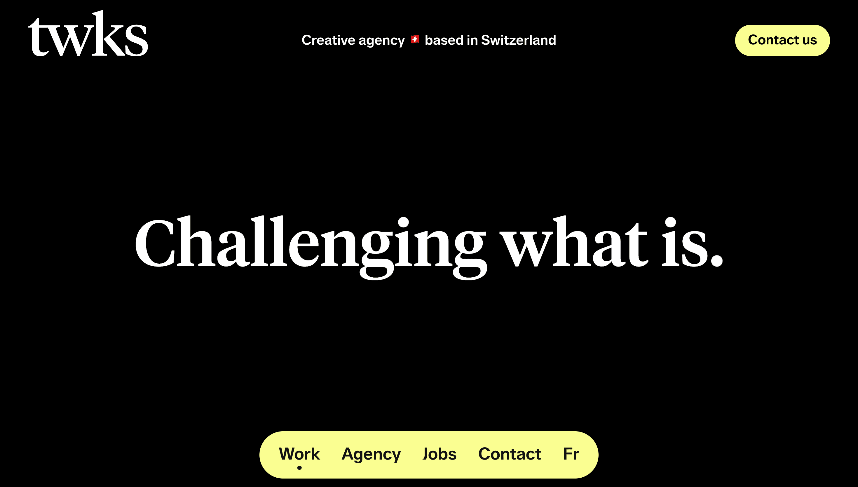 twks — Agency, Studio website design