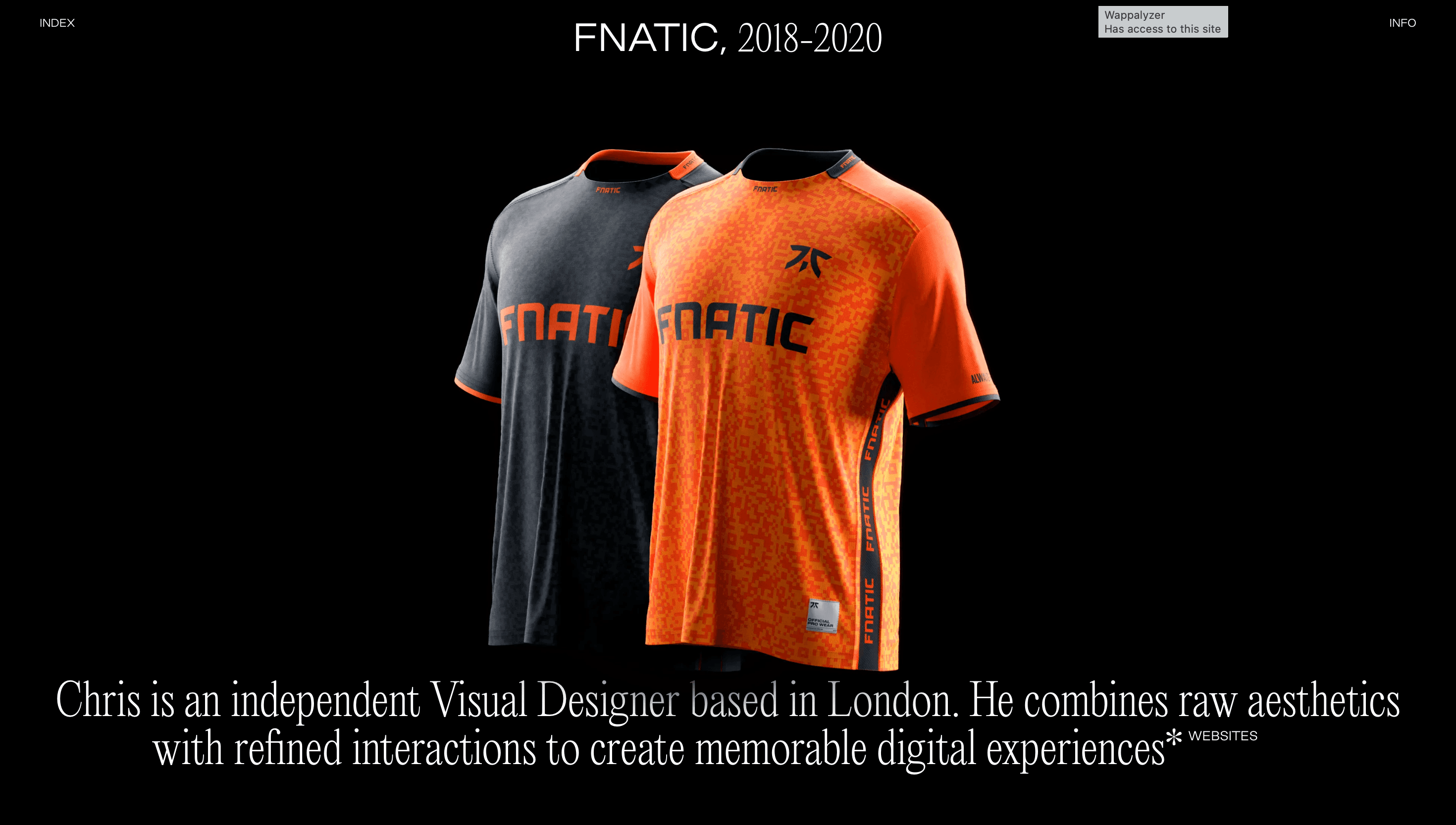 Chris Biron — Designer, Interactive website design
