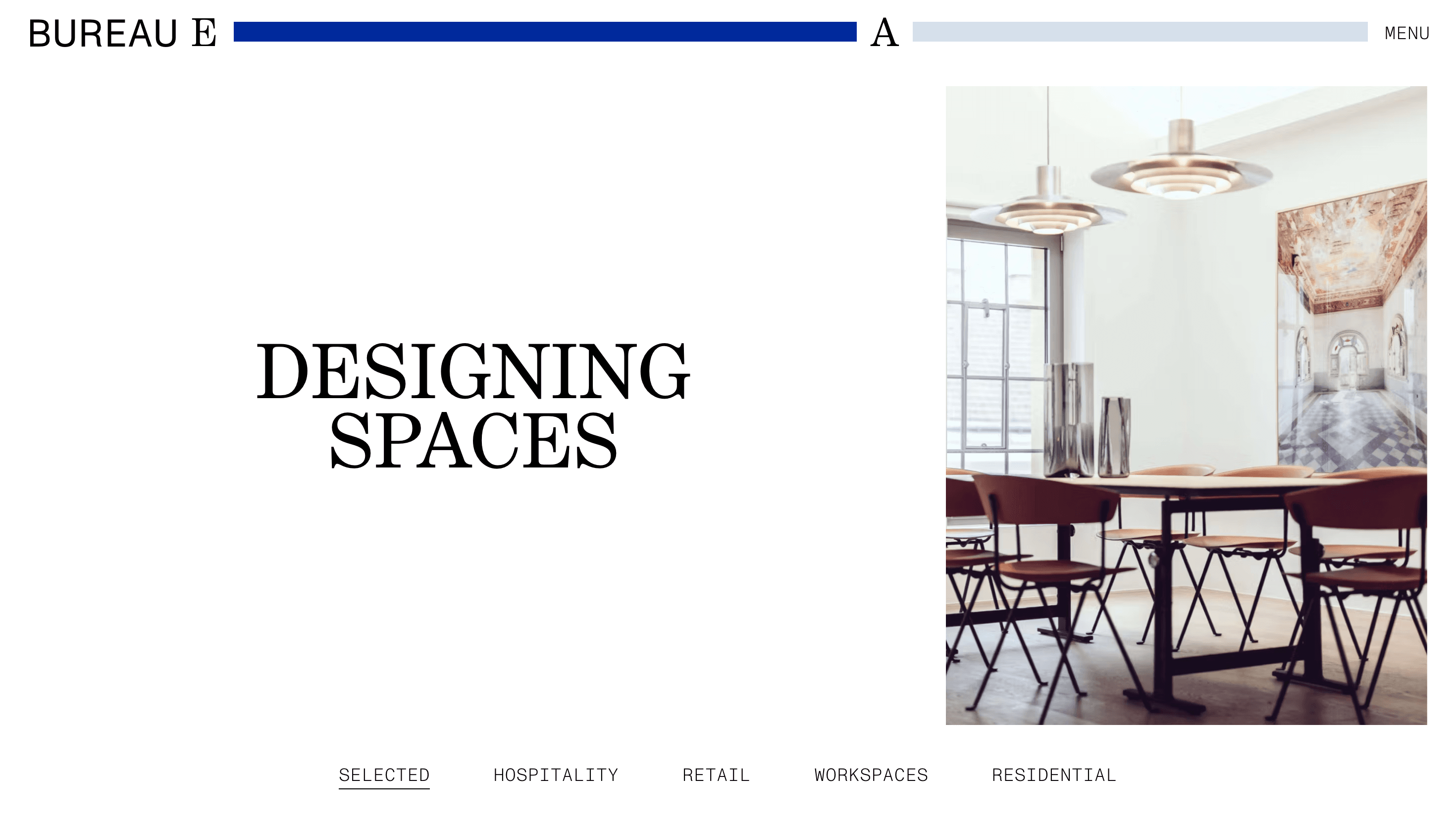 Bureau EA — Designer, Agency website design