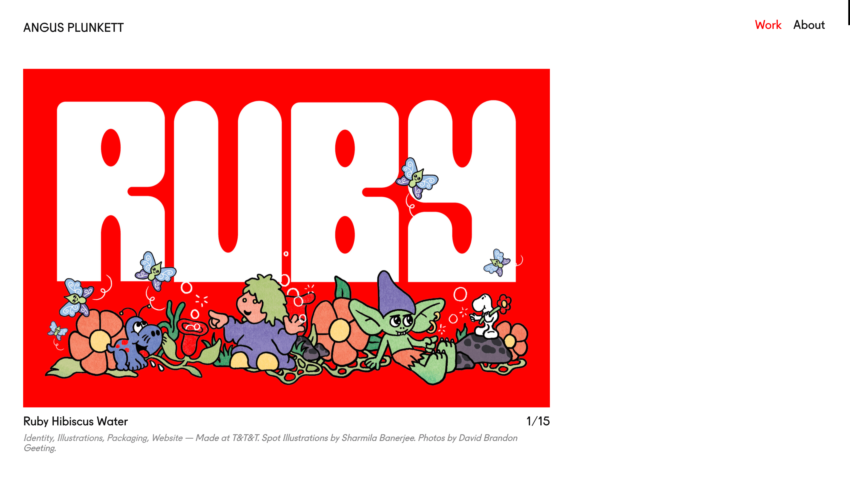 ANGUS PLUNKETT — Designer, Portfolio website design