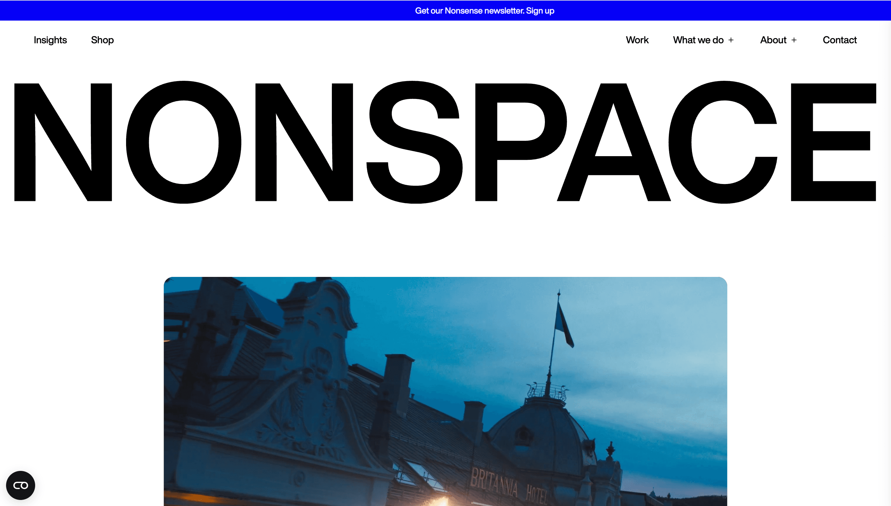 Nonspace® — Agency, Branding website design