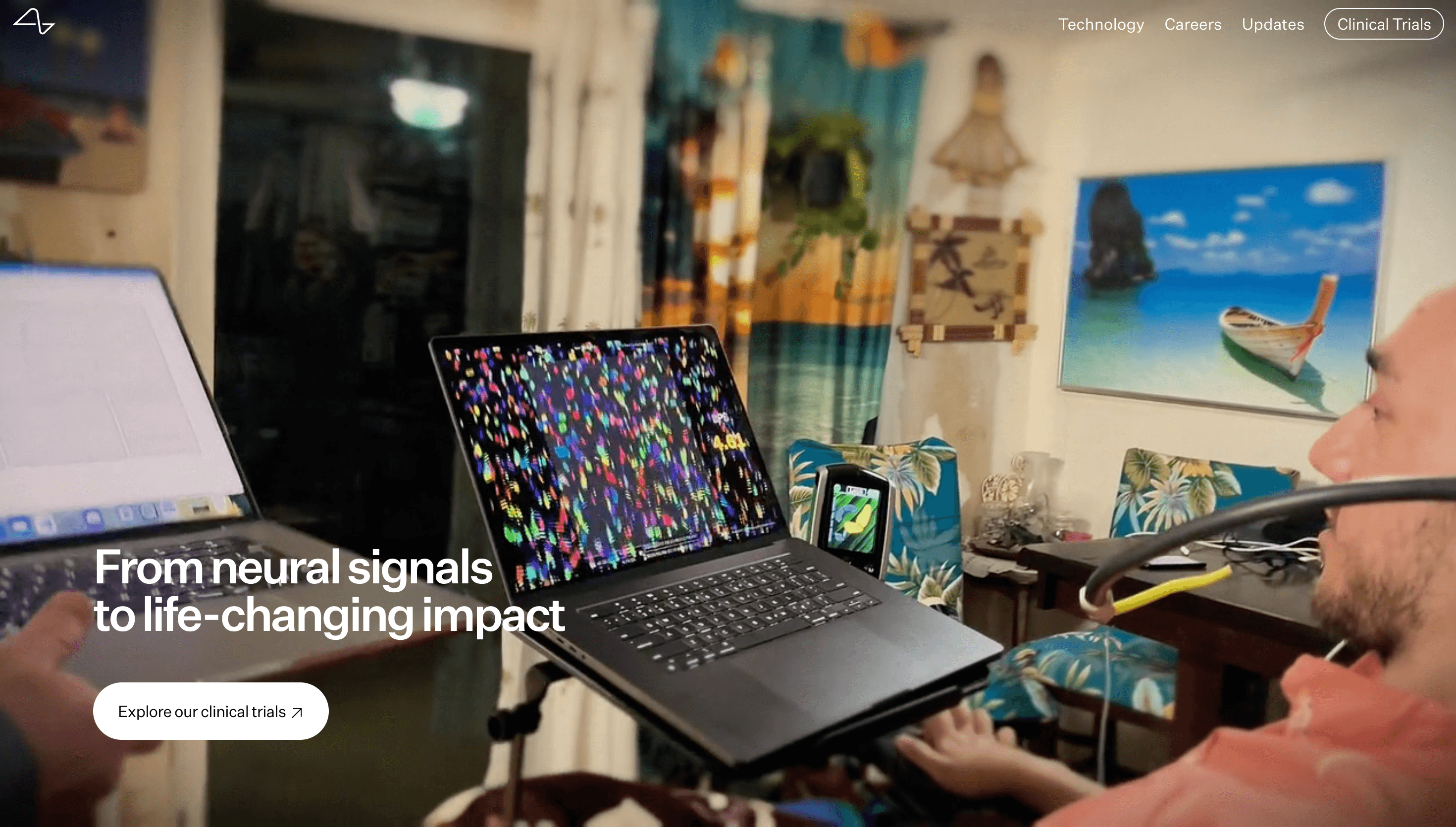 Neuralink — Tech, Health website design