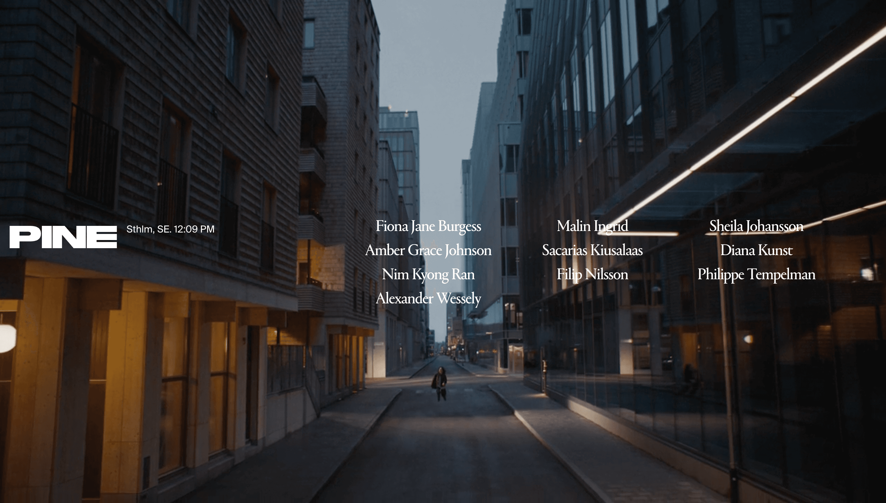 PINE — Agency, Studio website design