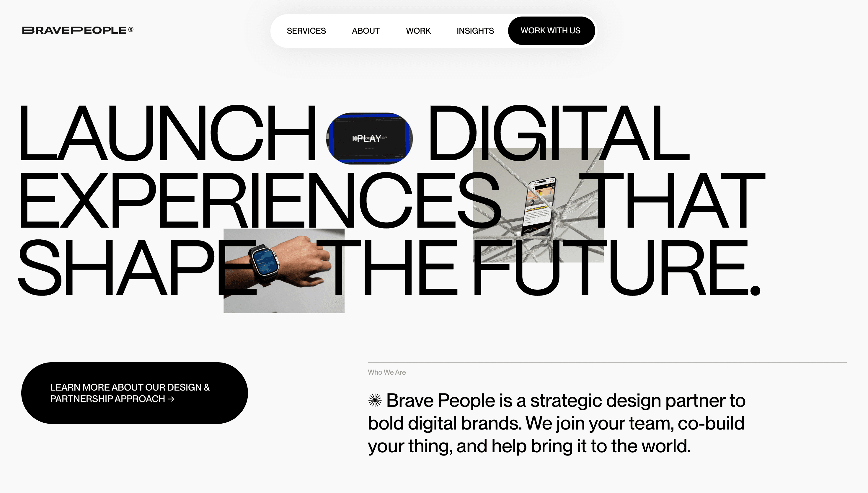 Brave People — Agency, Branding website design