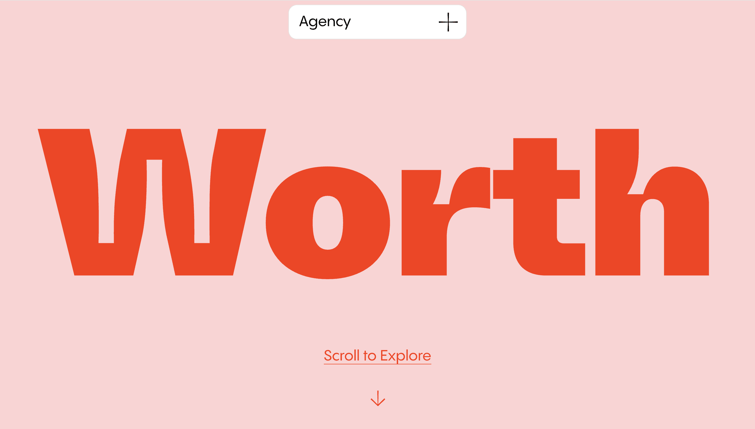 Worth Agency — Agency, Branding website design