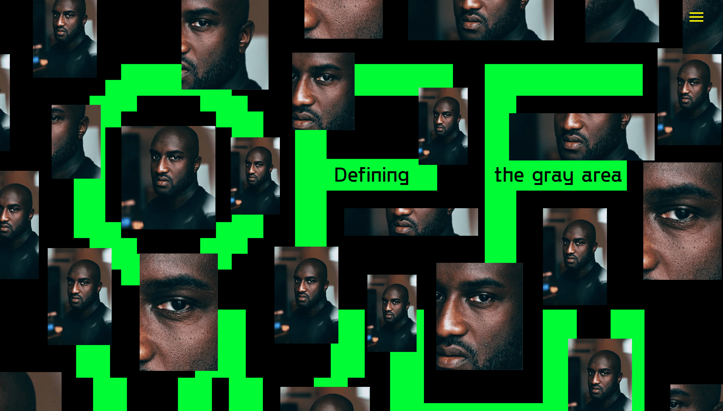 OFF WHITE — Fashion, Branding website design