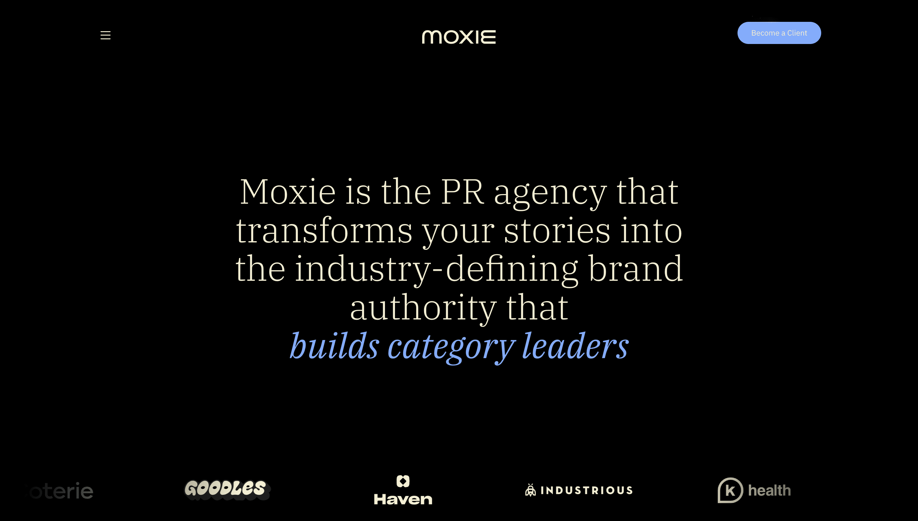 Moxiegrouppr — Agency, Corporate website design