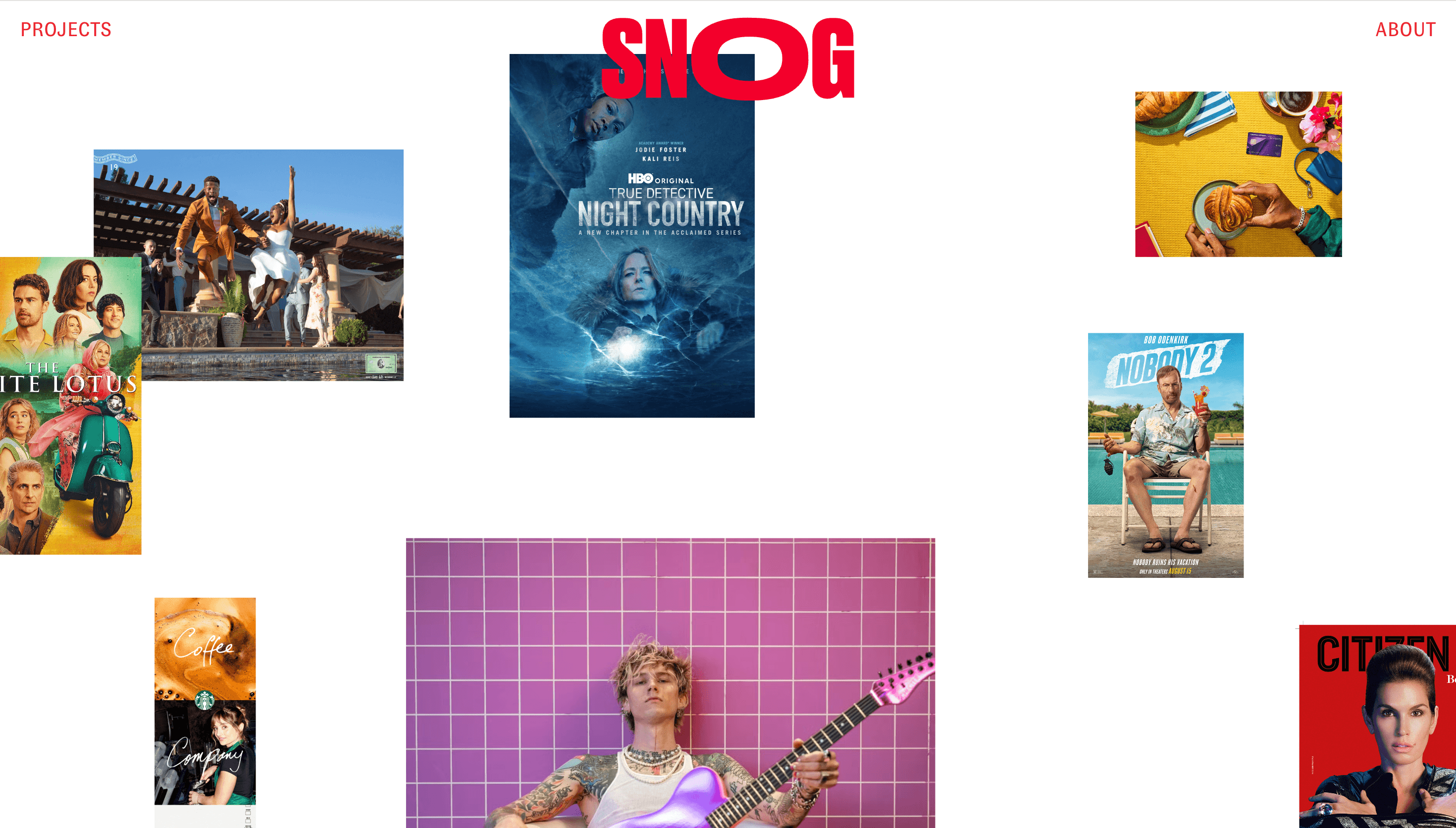 Snog Productions — Animation, Motion website design