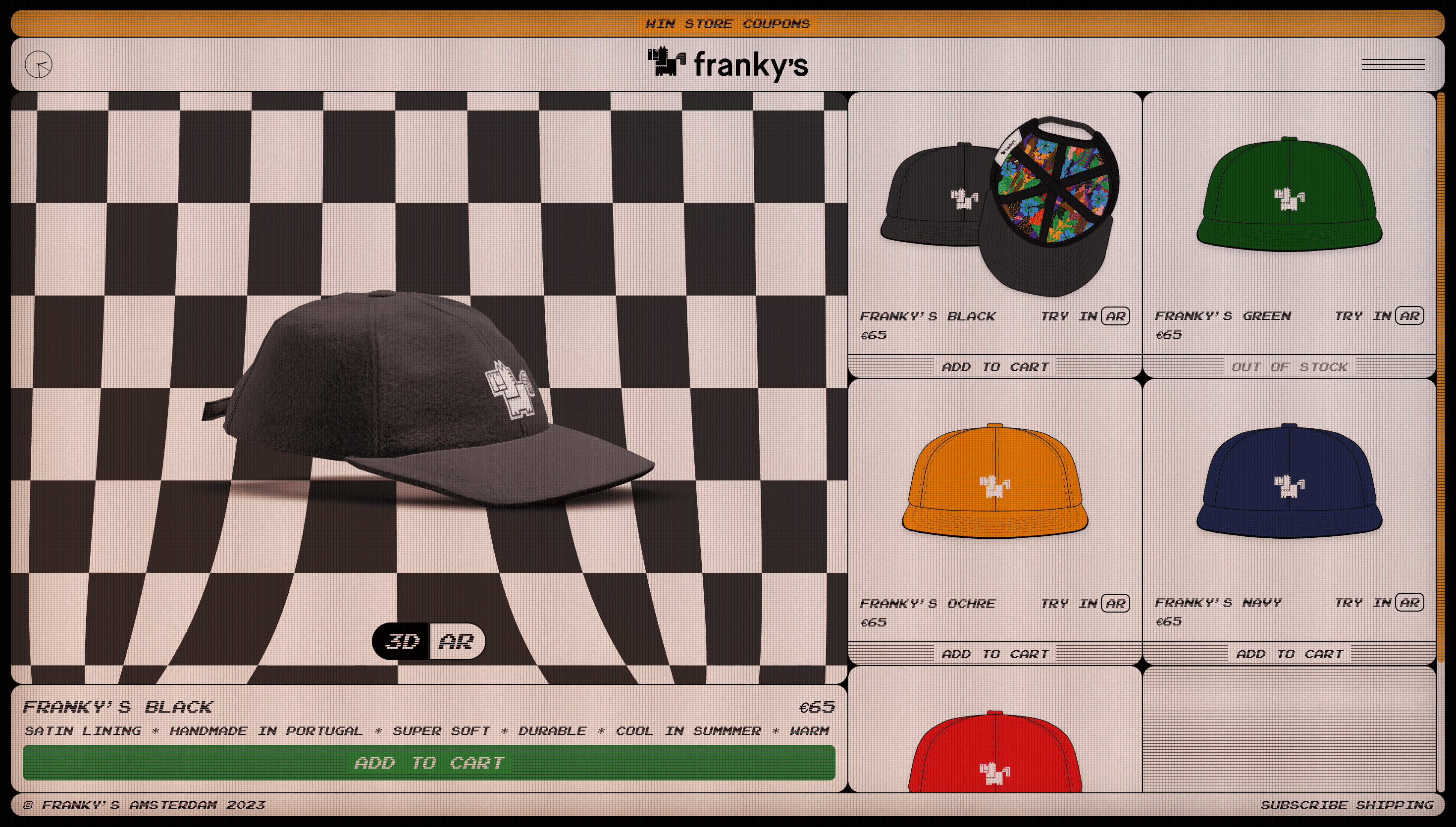 FRANKY'S — Fashion, Branding website design