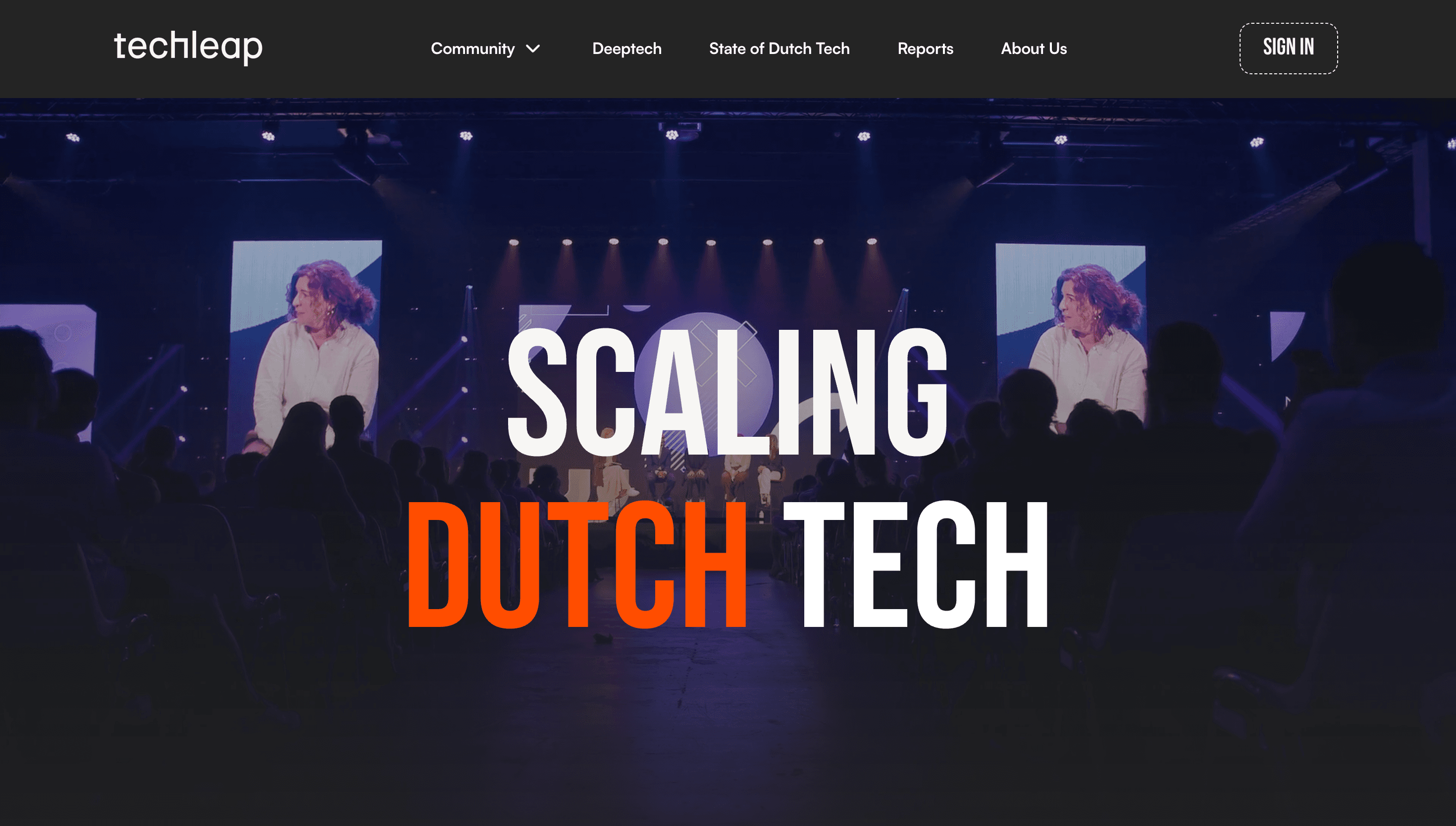 Techleap — Tech, Startup website design