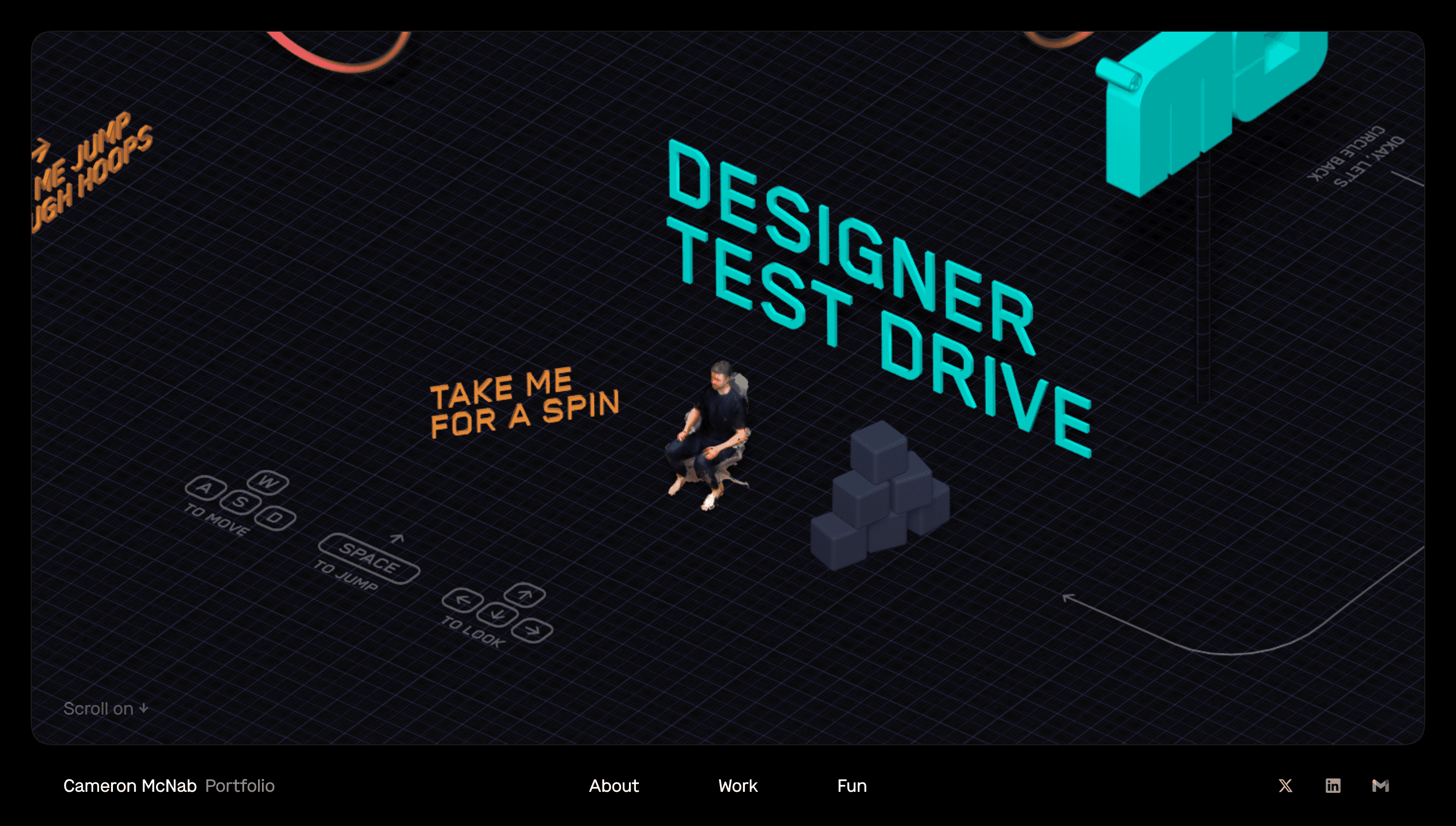 Cameron McNab — Designer, Tech website design