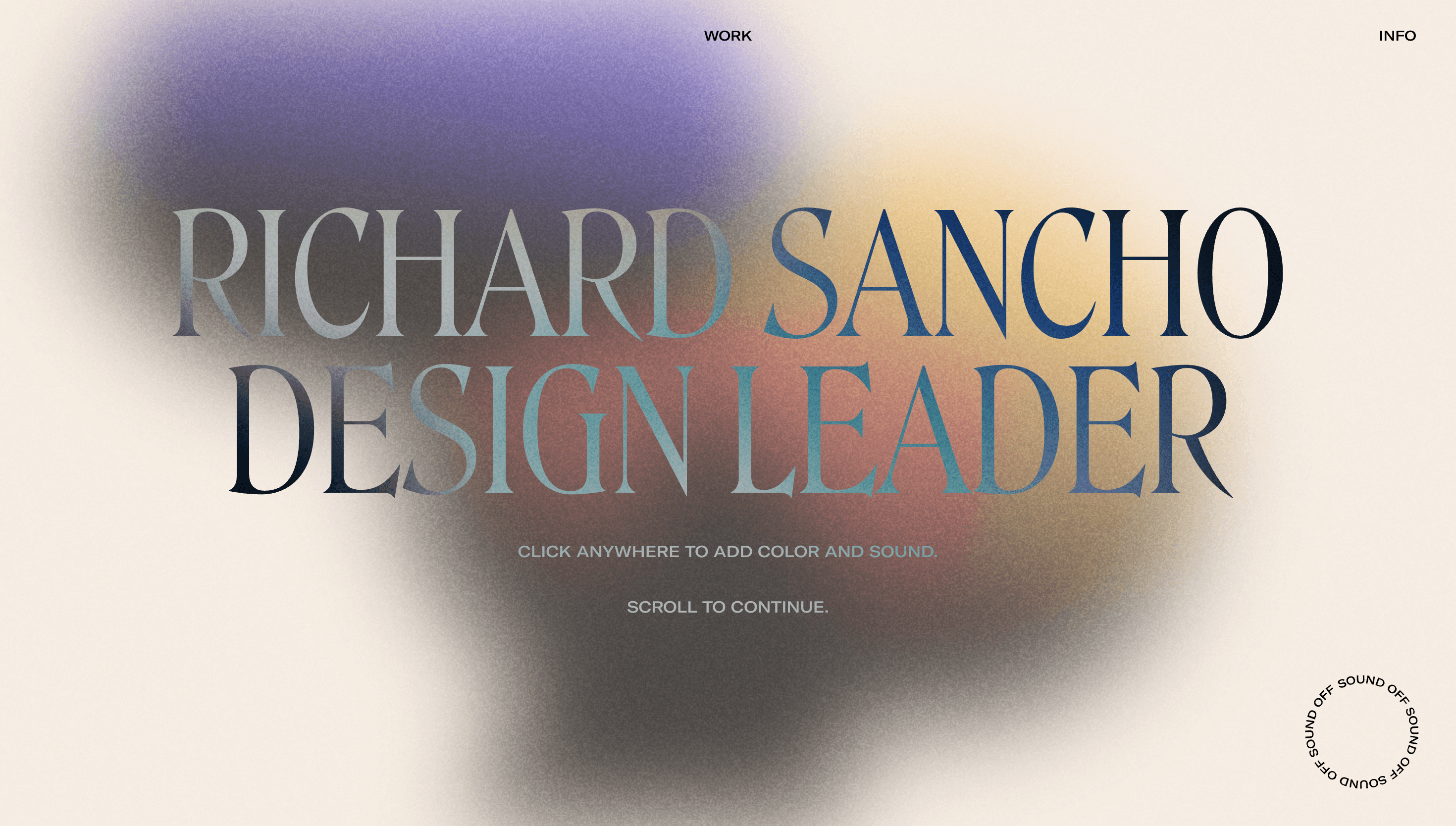 Richard Sancho — Designer, Product website design
