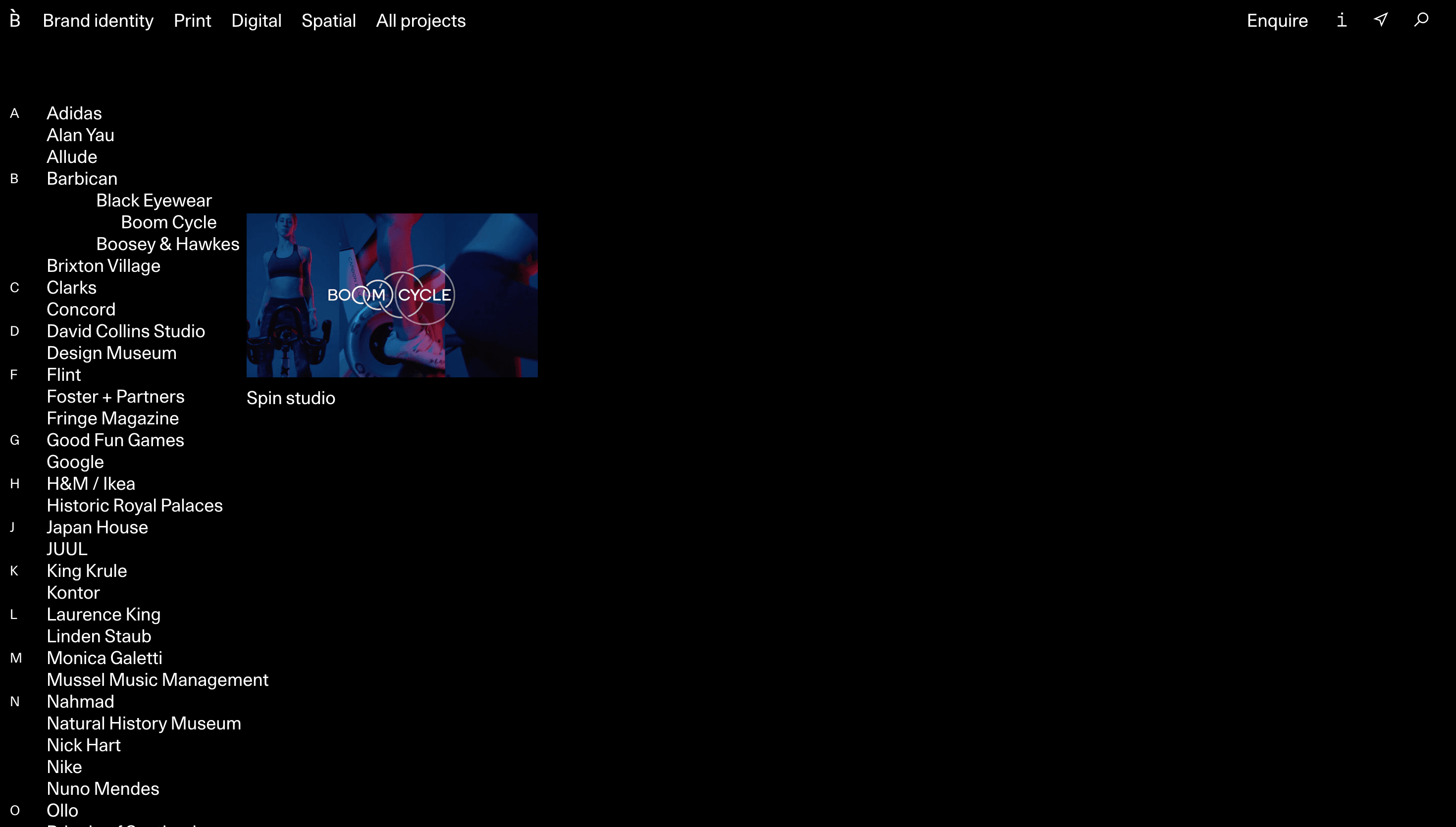 Bibliothèque — Animation, Interactive website design