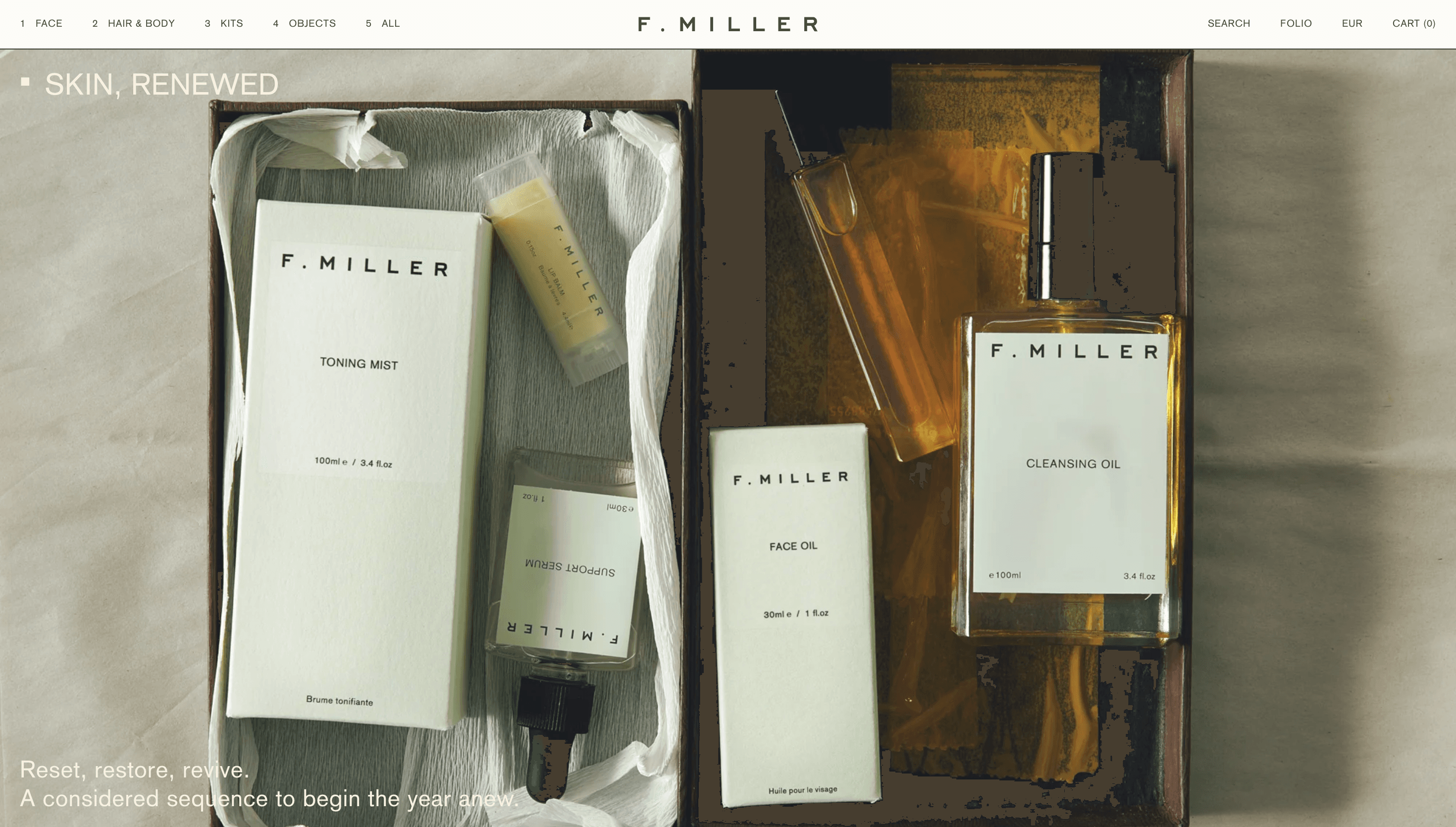 F. Miller — Health, Sustainability website design