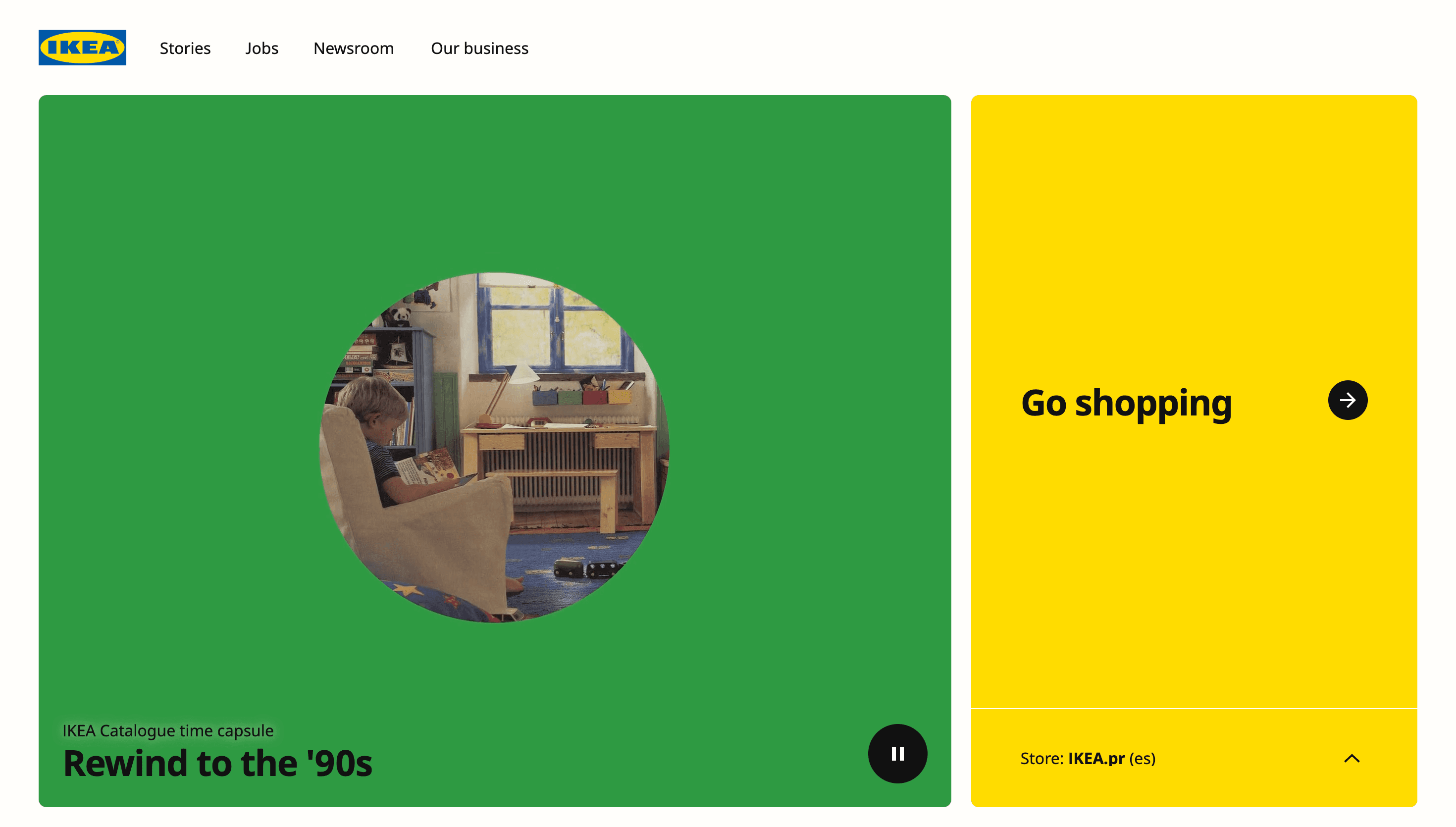 IKEA Global — Food, Fashion website design