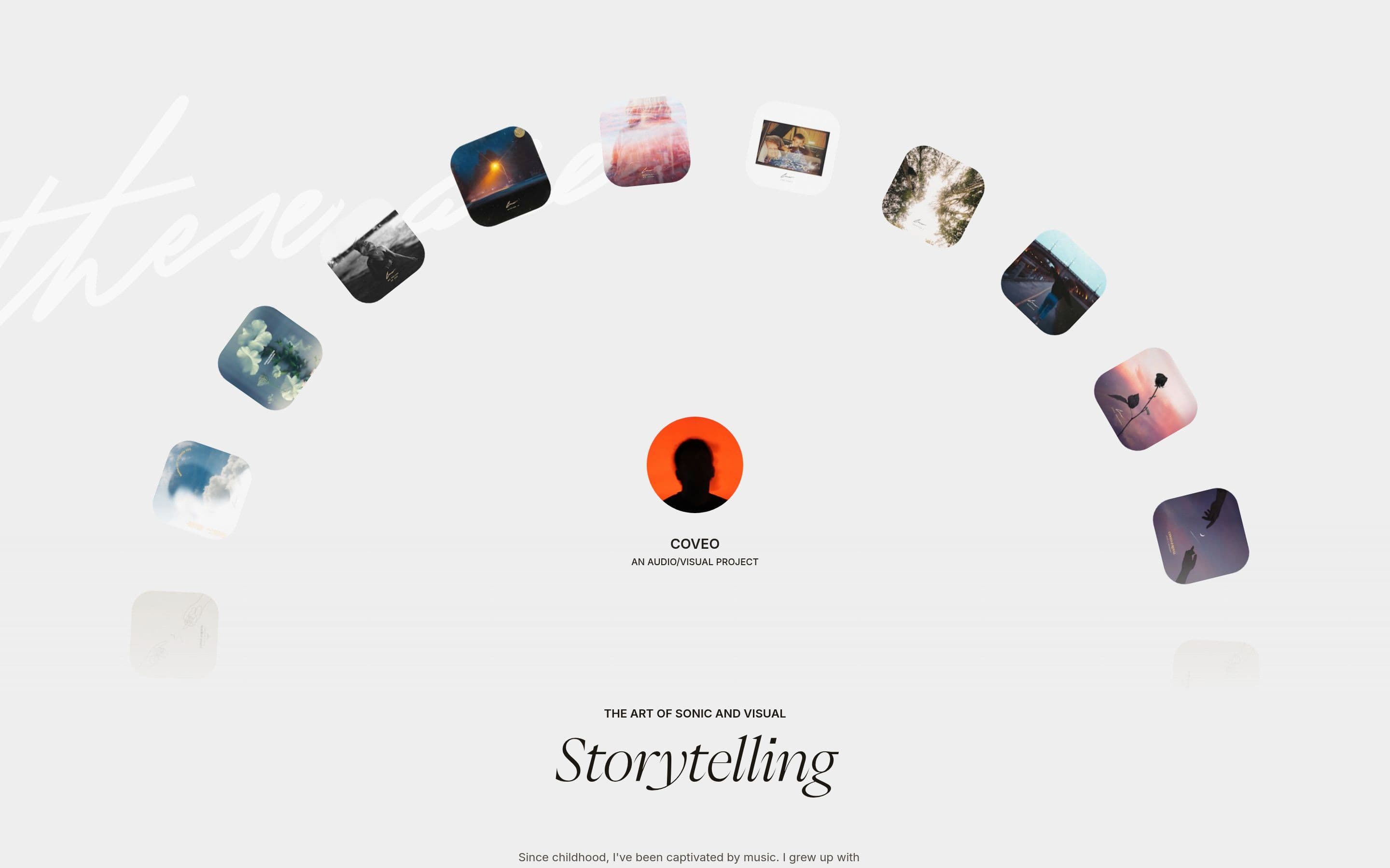 COVEO — Music, Art website design