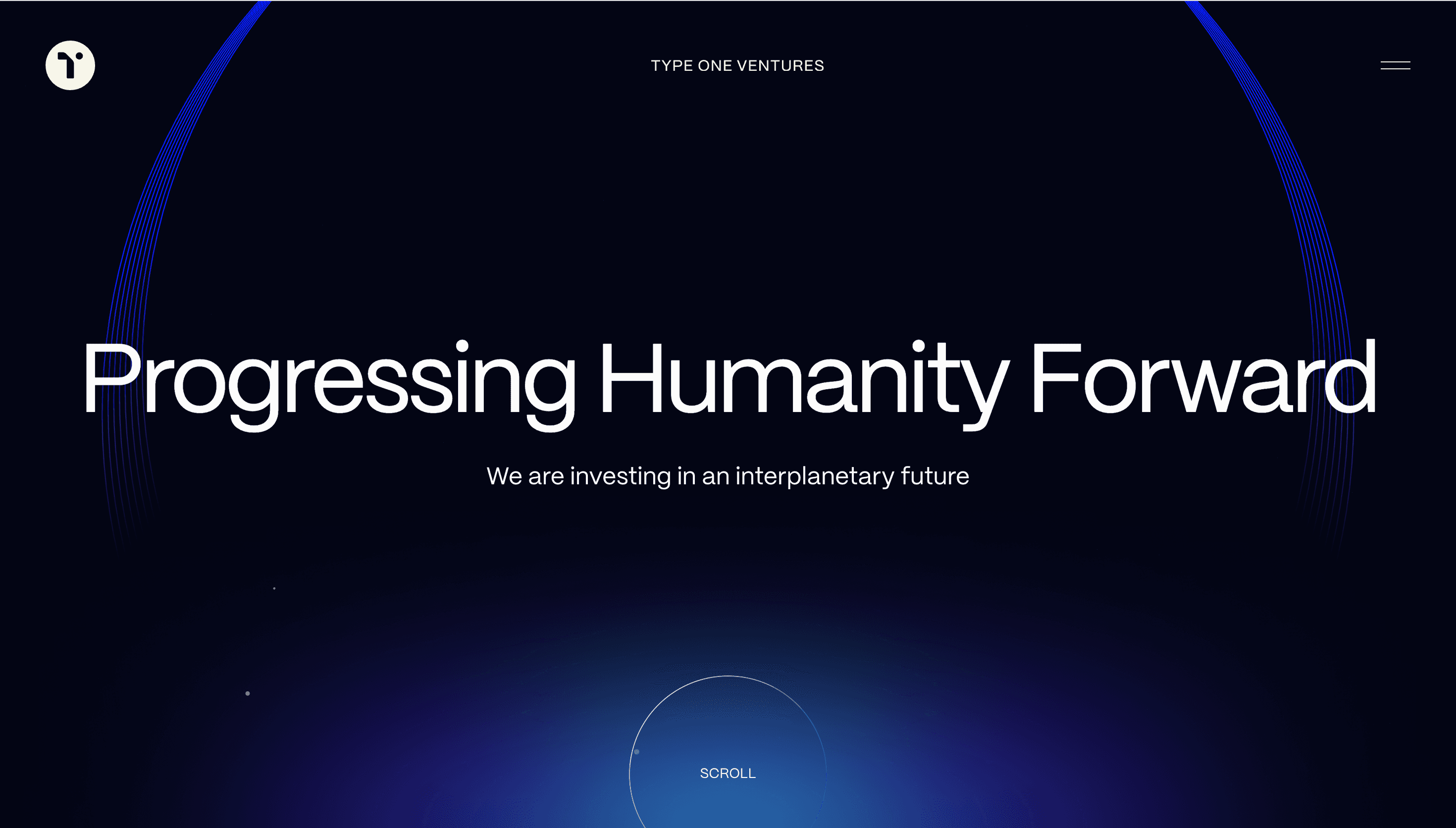 Type One Ventures — Startup, Tech website design