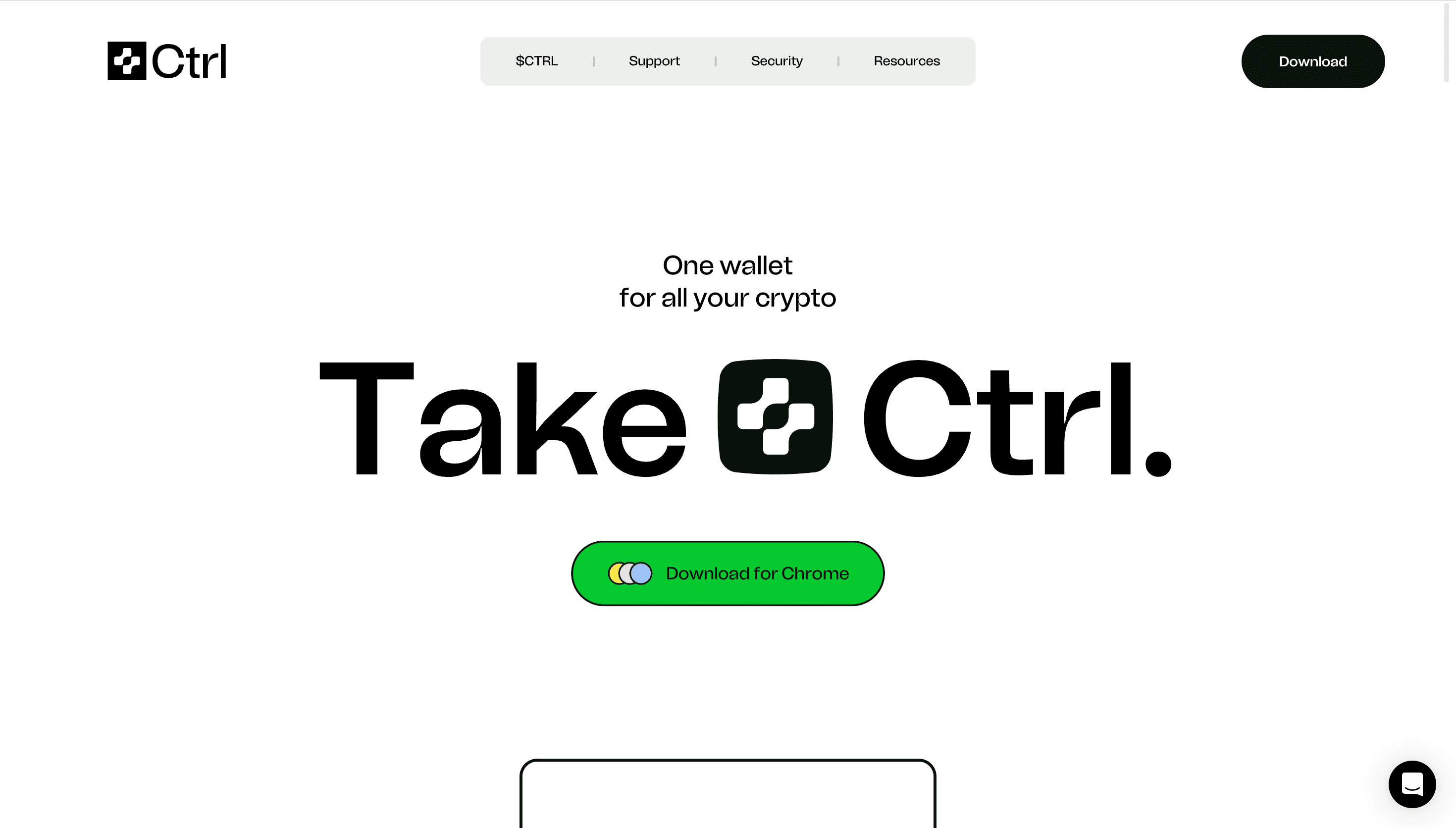 Ctrl Wallet — Web3, Fintech website design