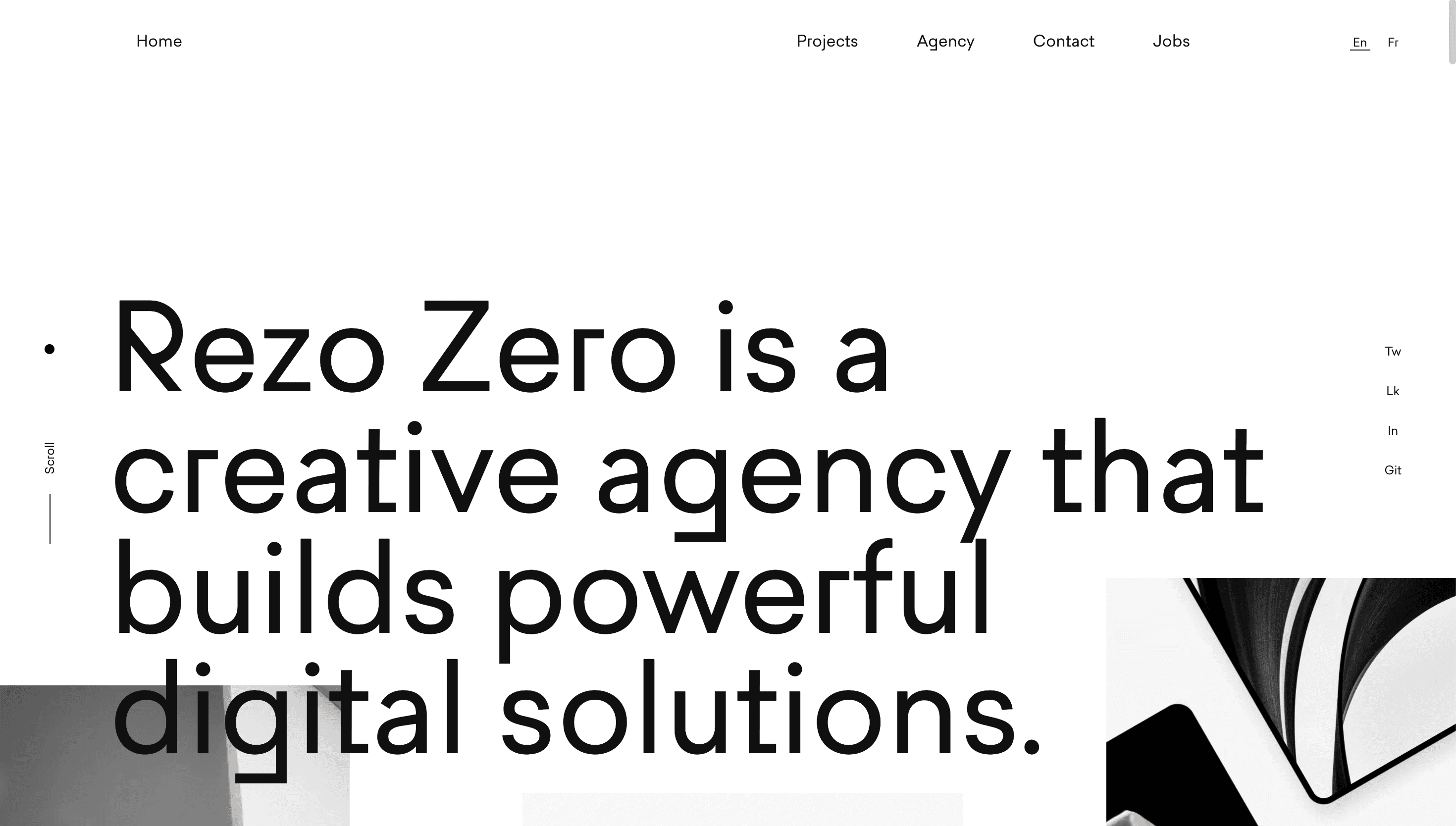 Rezo Zero — Agency, Branding website design