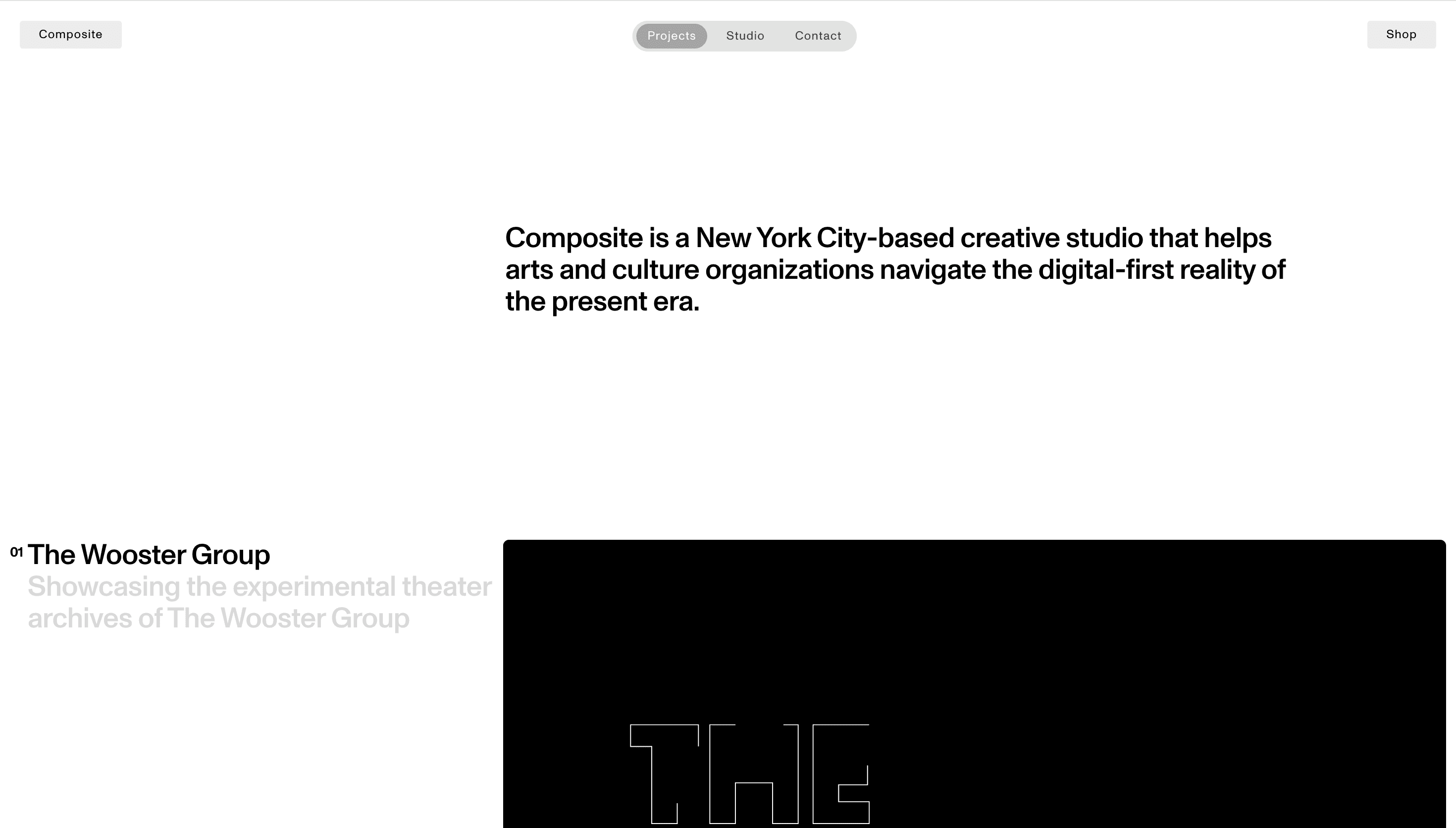 Composite — Agency, Studio website design