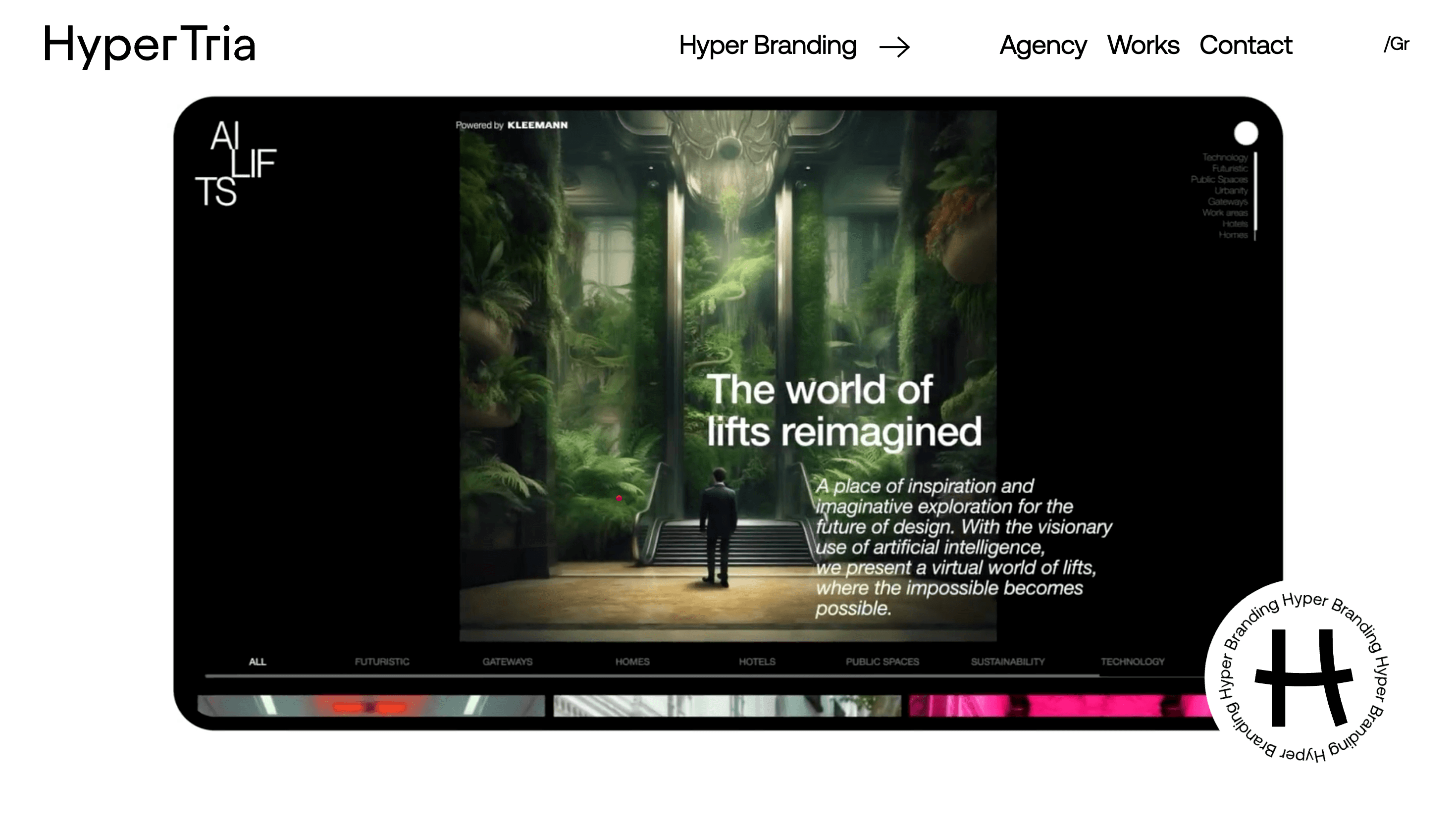 Hyper Tria — Agency, Branding website design
